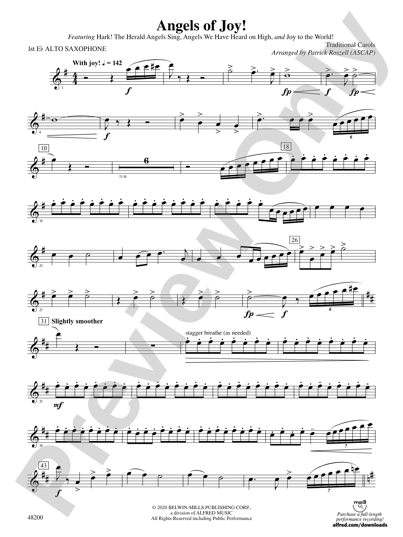 Angels of Joy!: E-flat Alto Saxophone