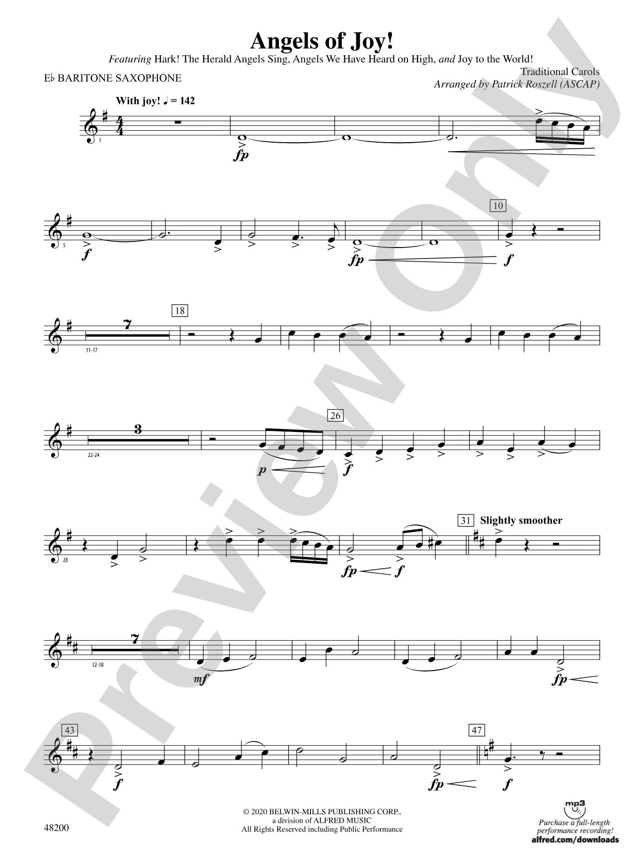 Angels of Joy!: E-flat Baritone Saxophone