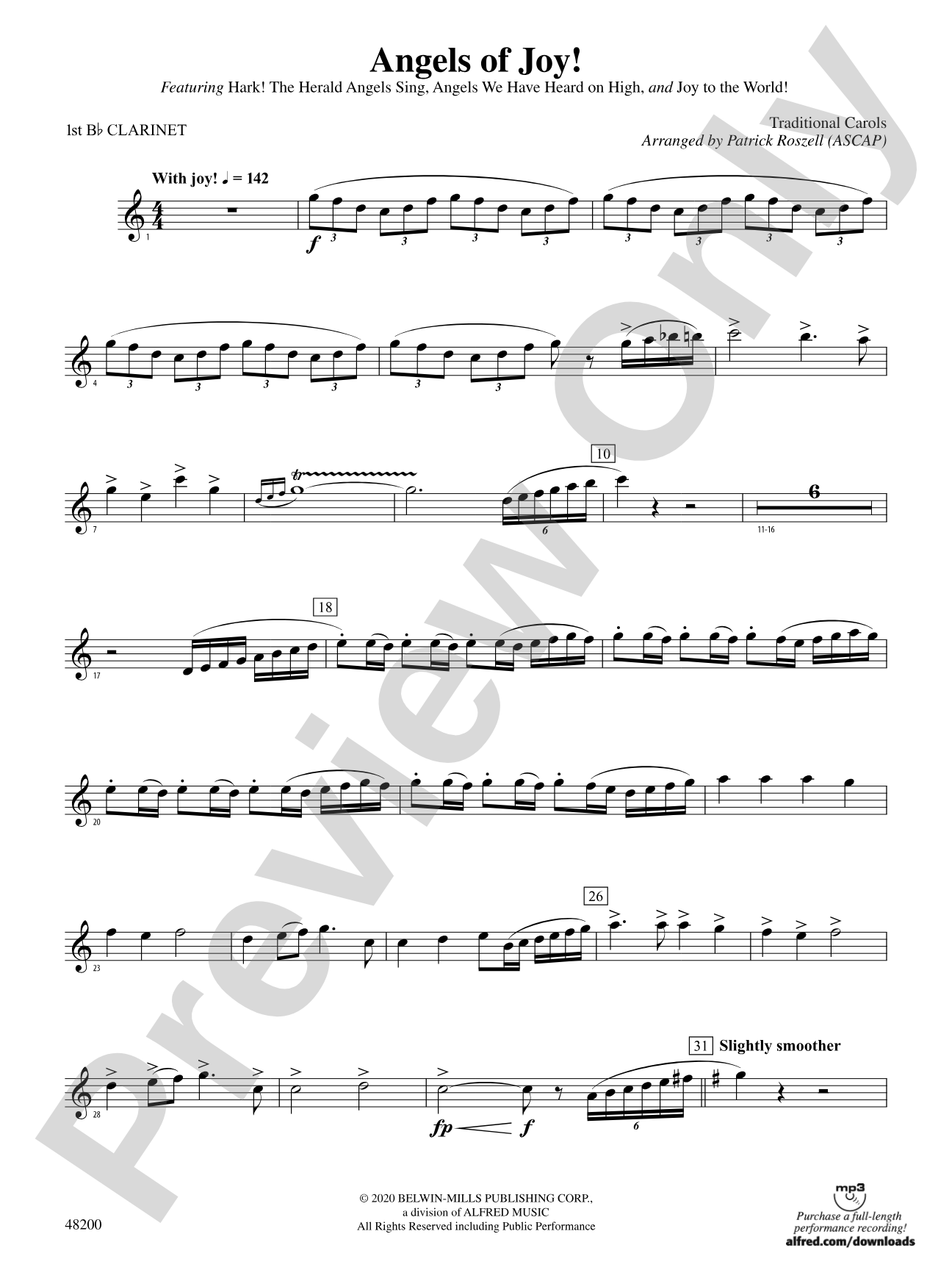 Angels of Joy!: 1st B-flat Clarinet