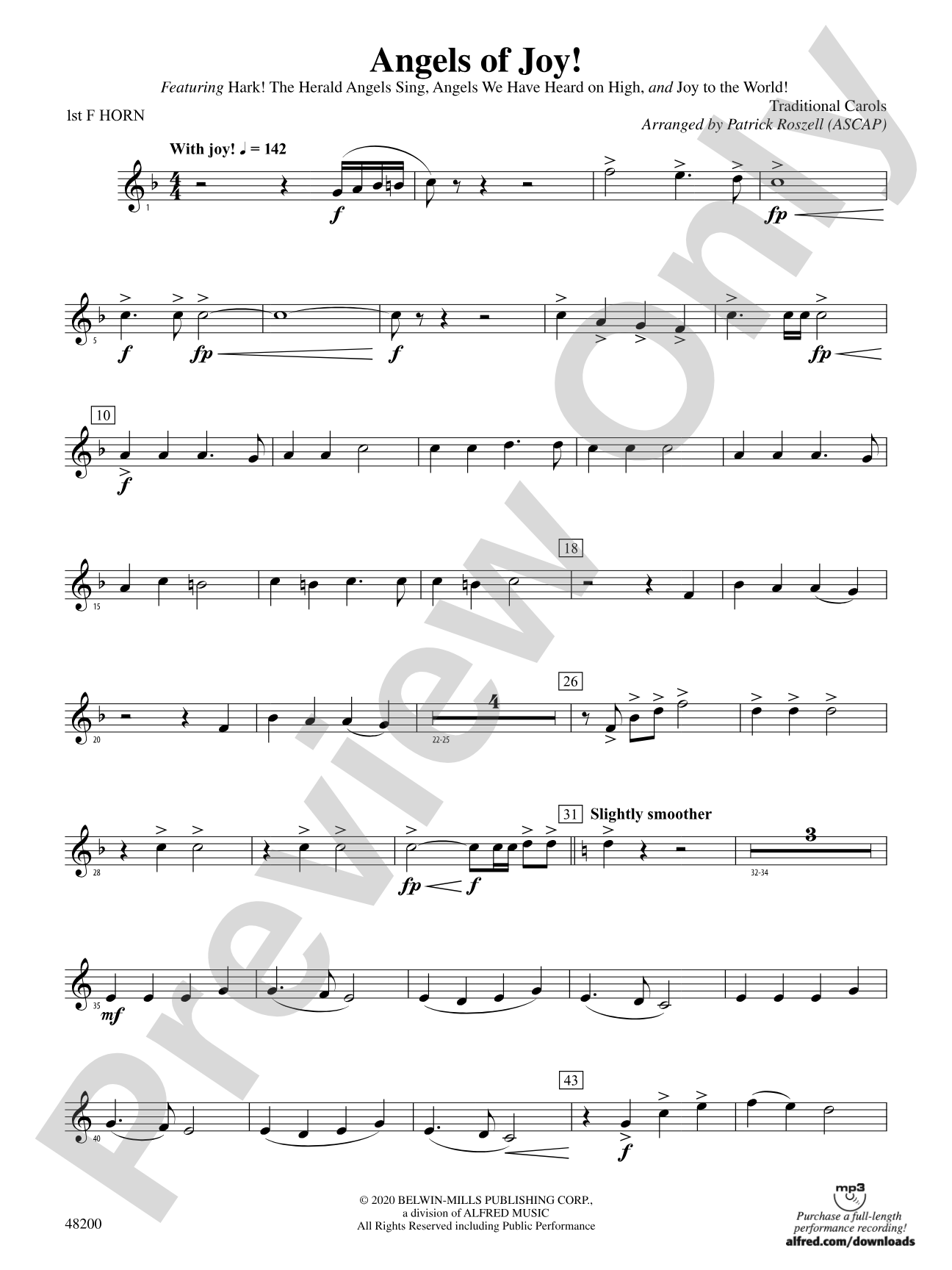 Angels of Joy!: 1st F Horn