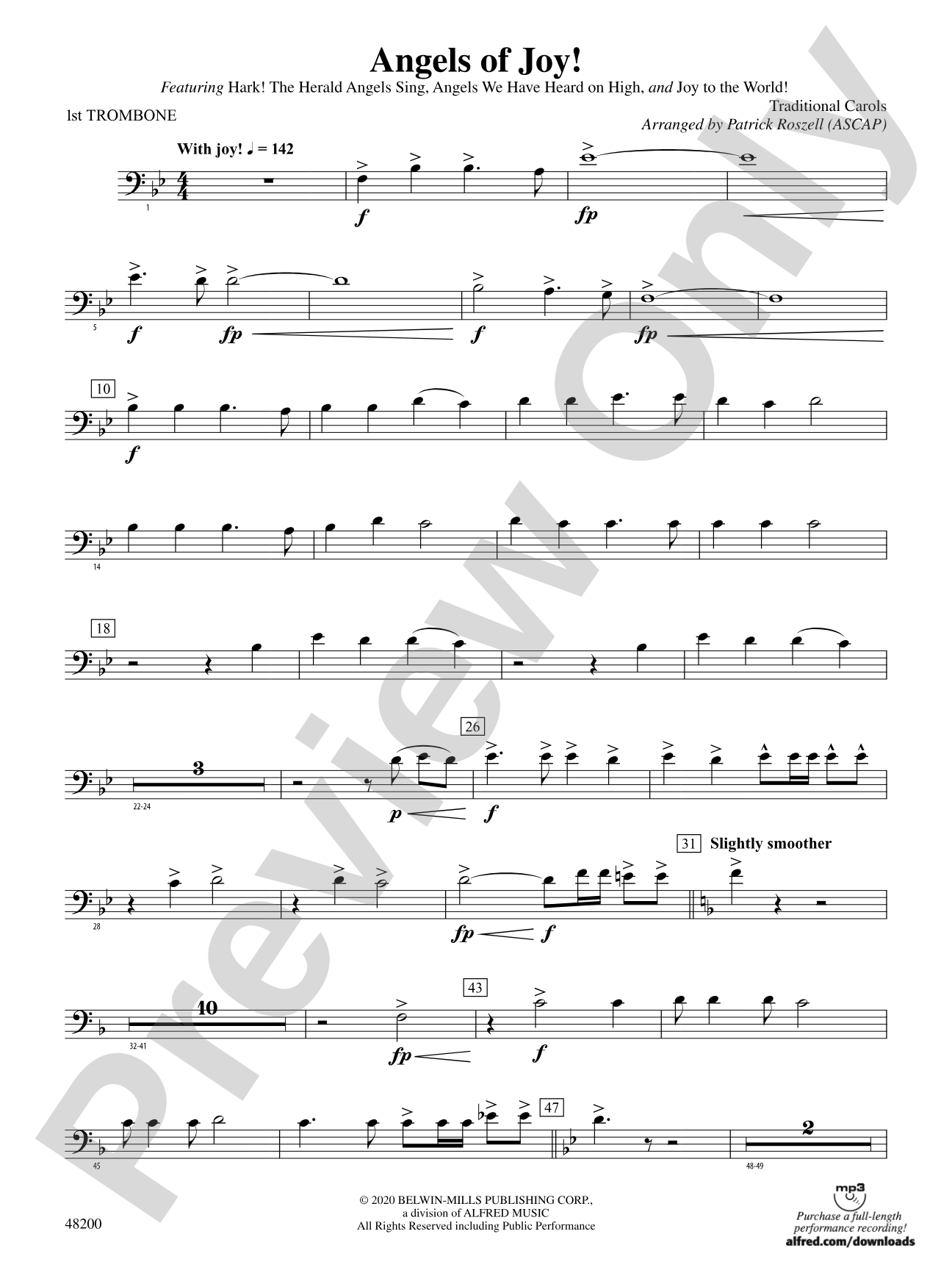 Angels of Joy!: 1st Trombone