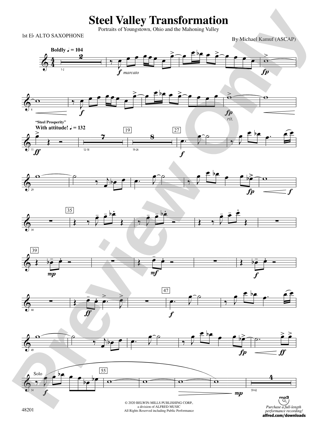 Steel Valley Transformation: E-flat Alto Saxophone