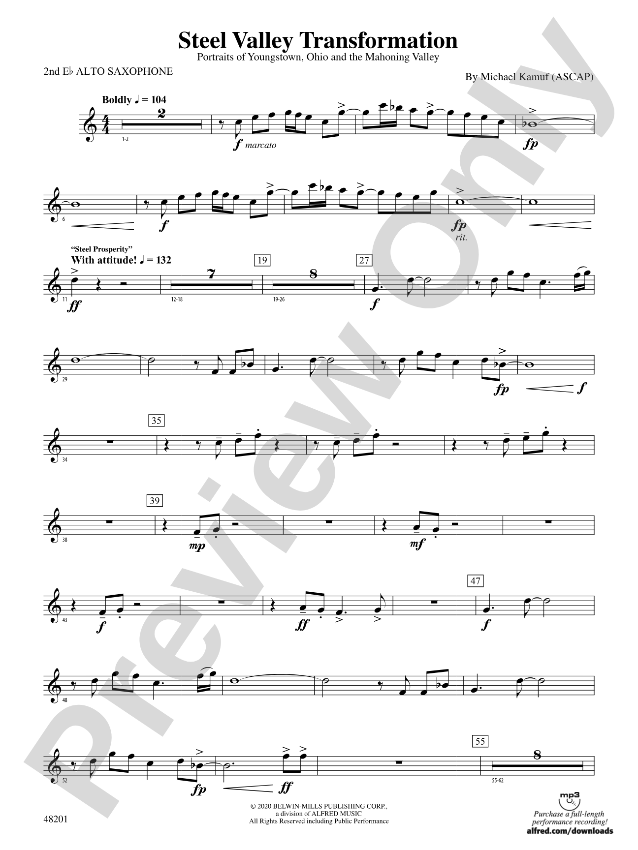 Steel Valley Transformation: 2nd E-flat Alto Saxophone