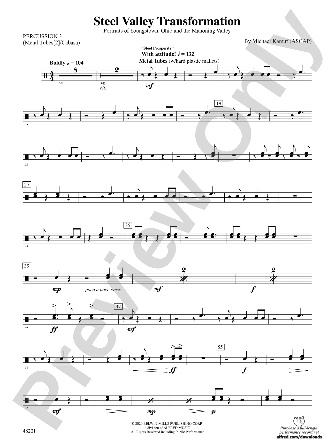 Steel Valley Transformation: 3rd Percussion