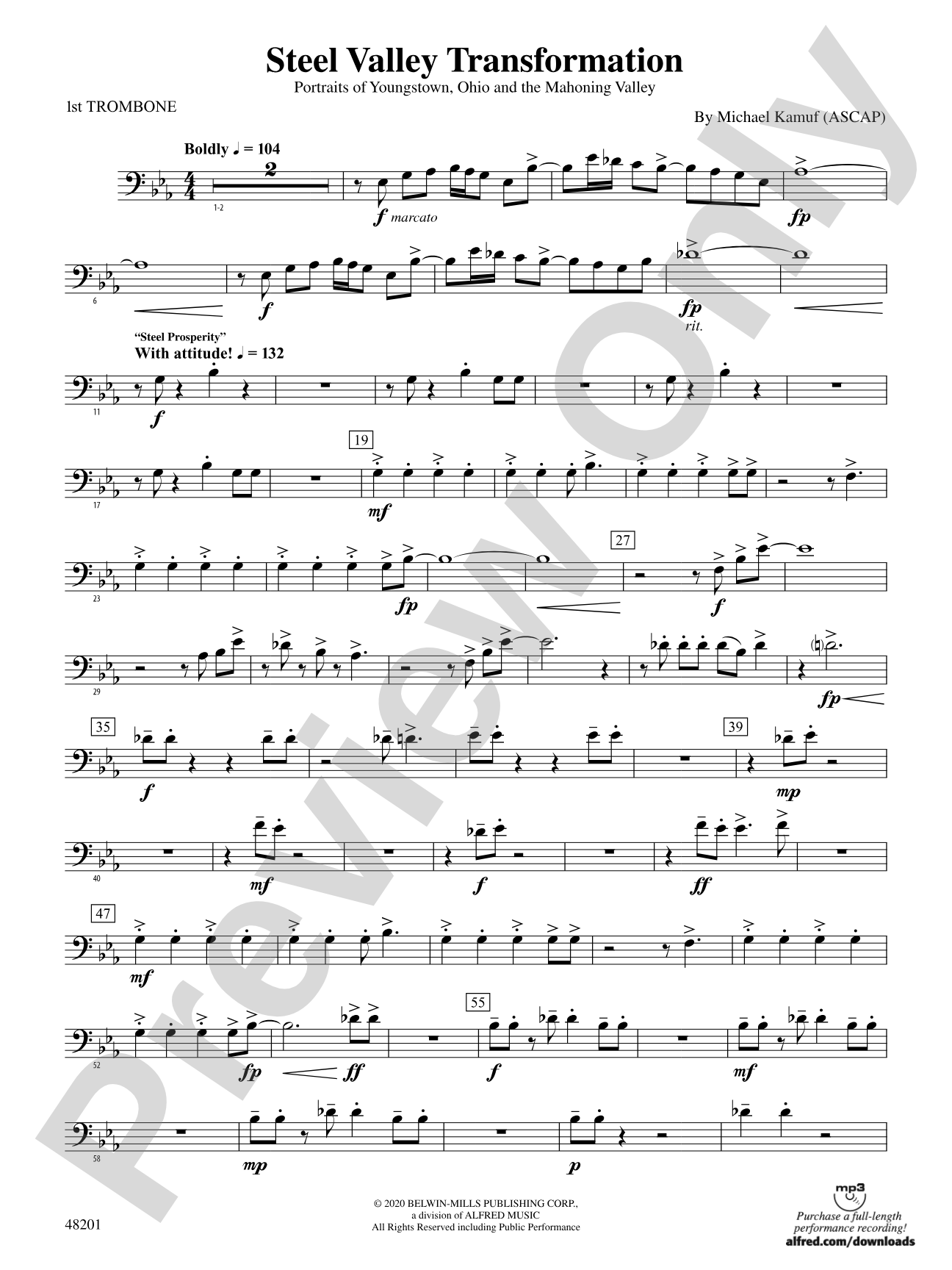 Steel Valley Transformation: 1st Trombone
