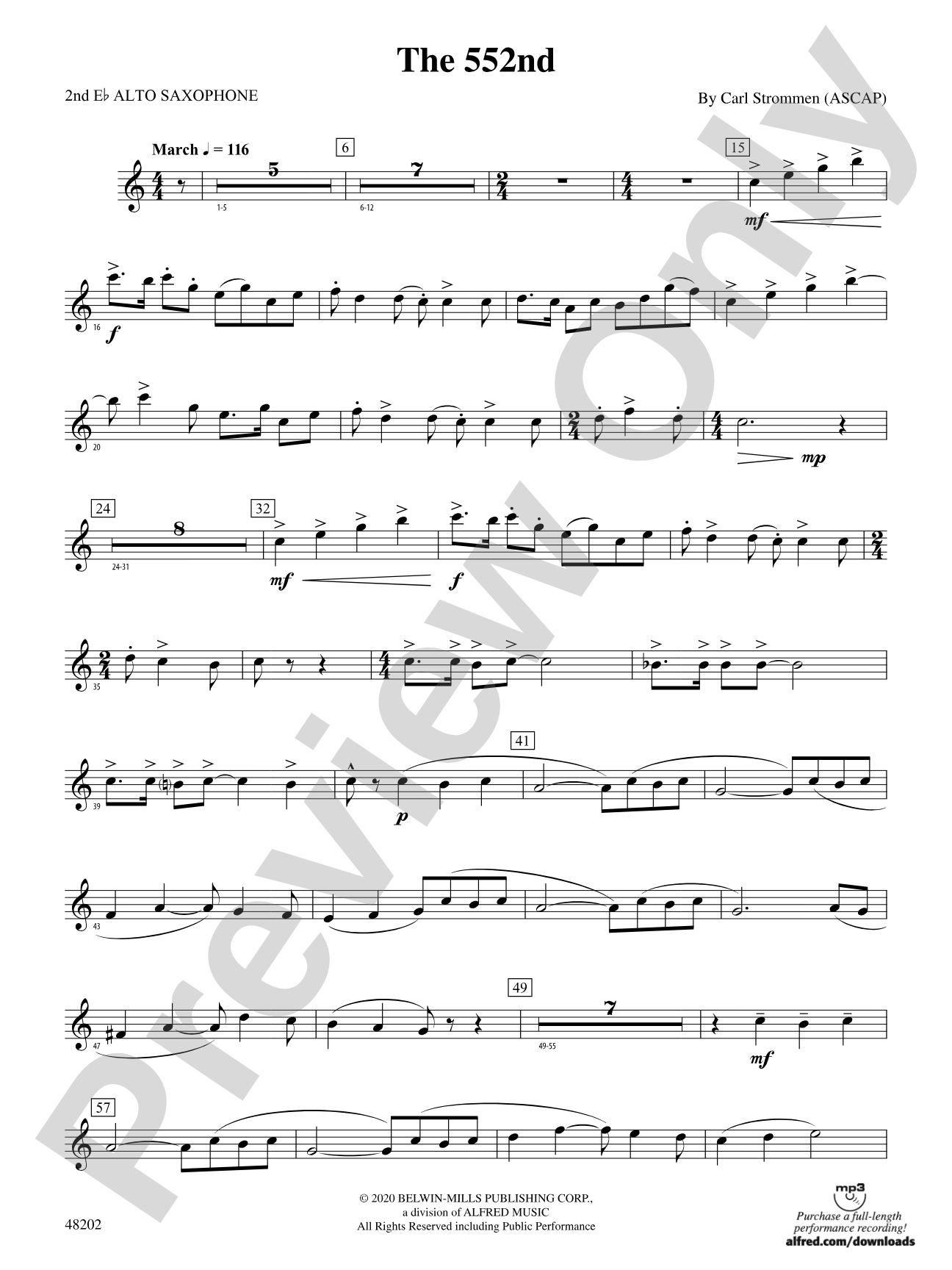 The 552nd: 2nd E-flat Alto Saxophone