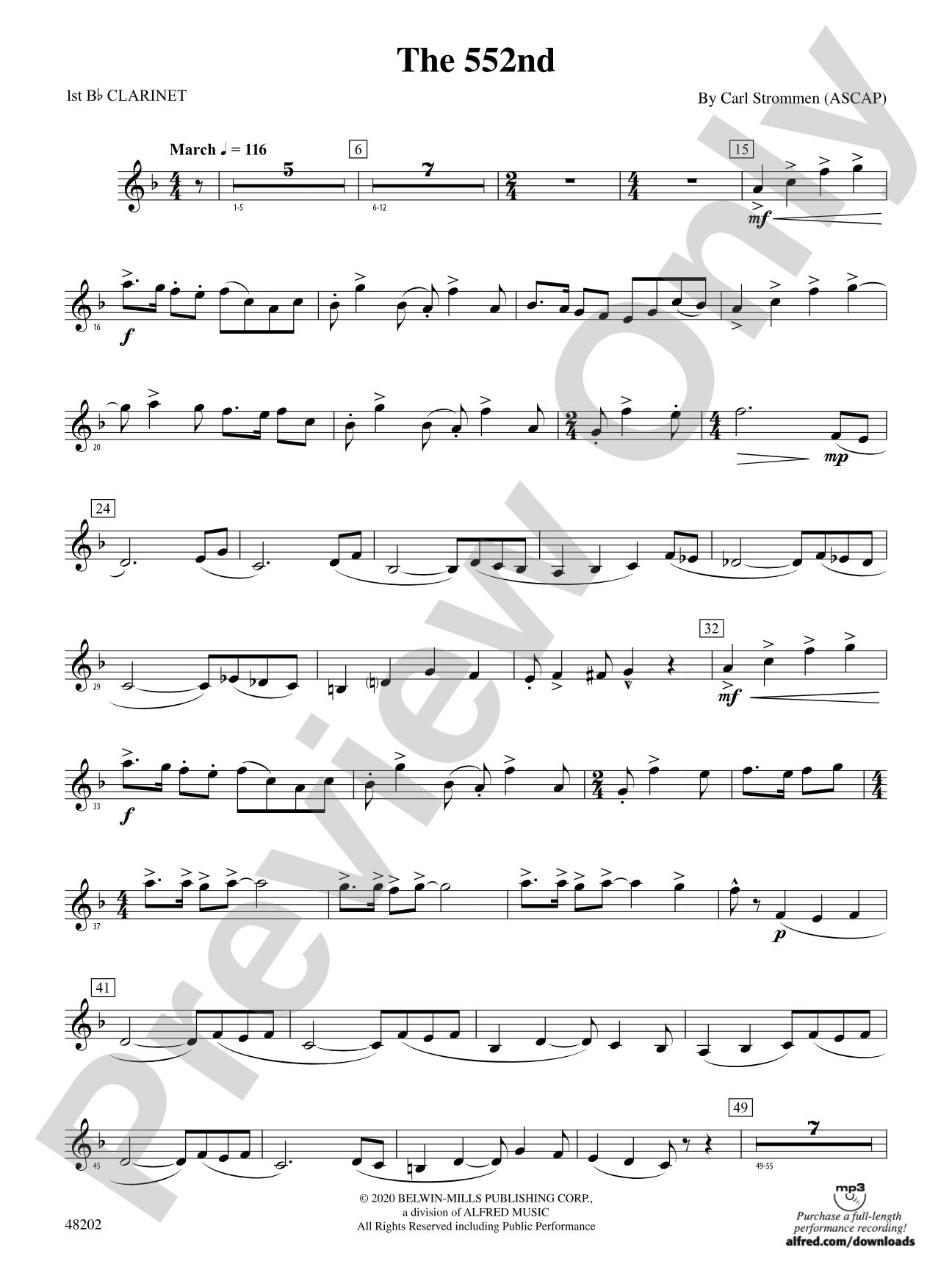 The 552nd: 1st B-flat Clarinet