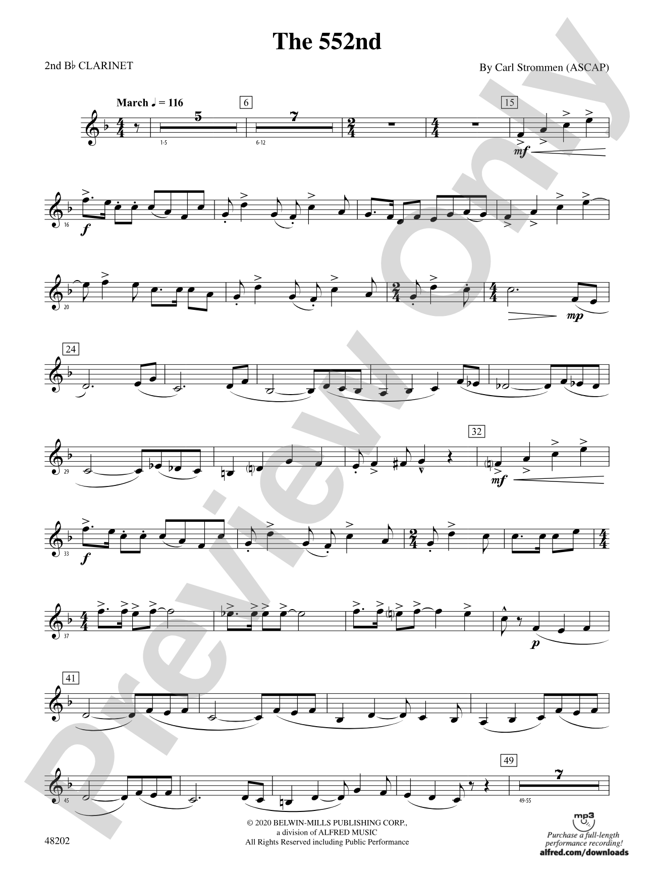 The 552nd: 2nd B-flat Clarinet