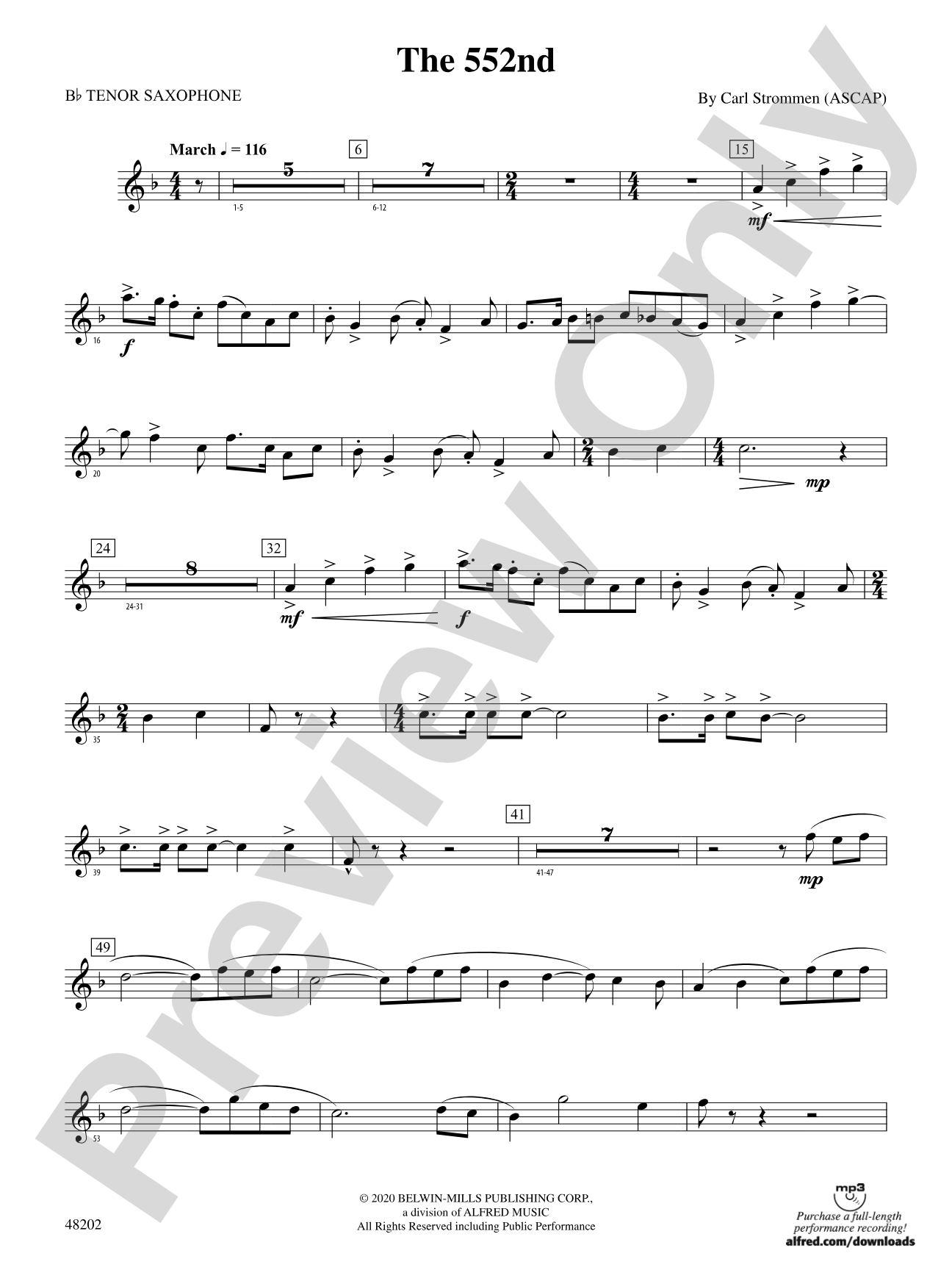 The 552nd: B-flat Tenor Saxophone