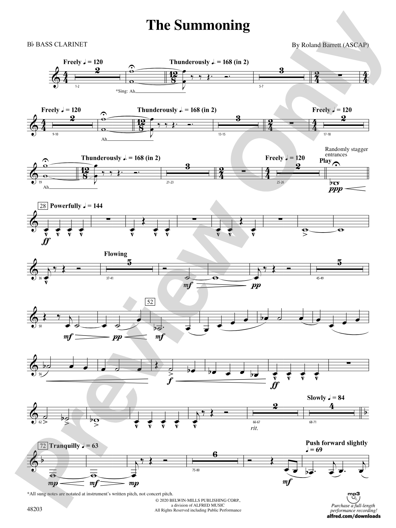 The Summoning: B-flat Bass Clarinet