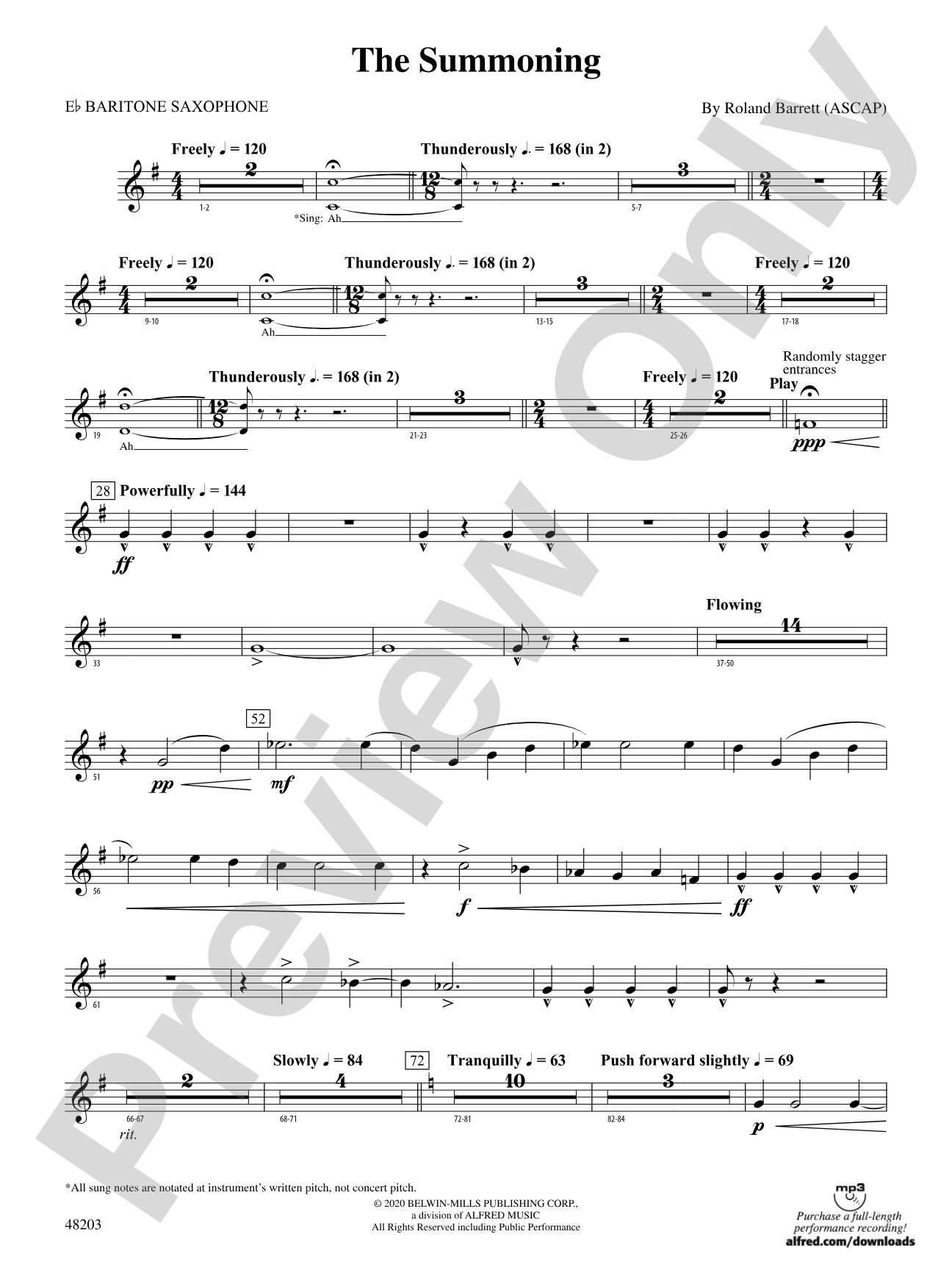 The Summoning: E-flat Baritone Saxophone