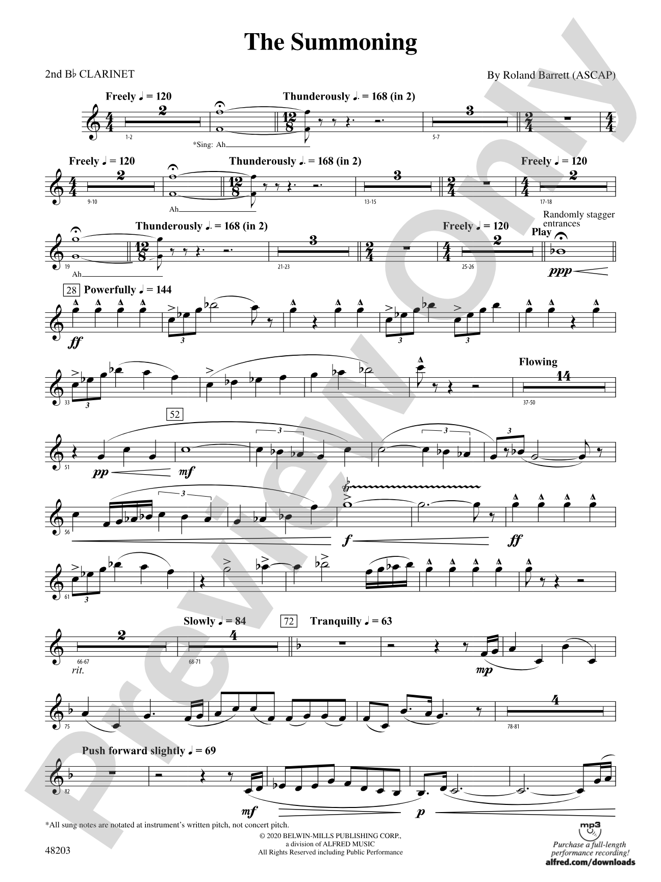 The Summoning: 2nd B-flat Clarinet