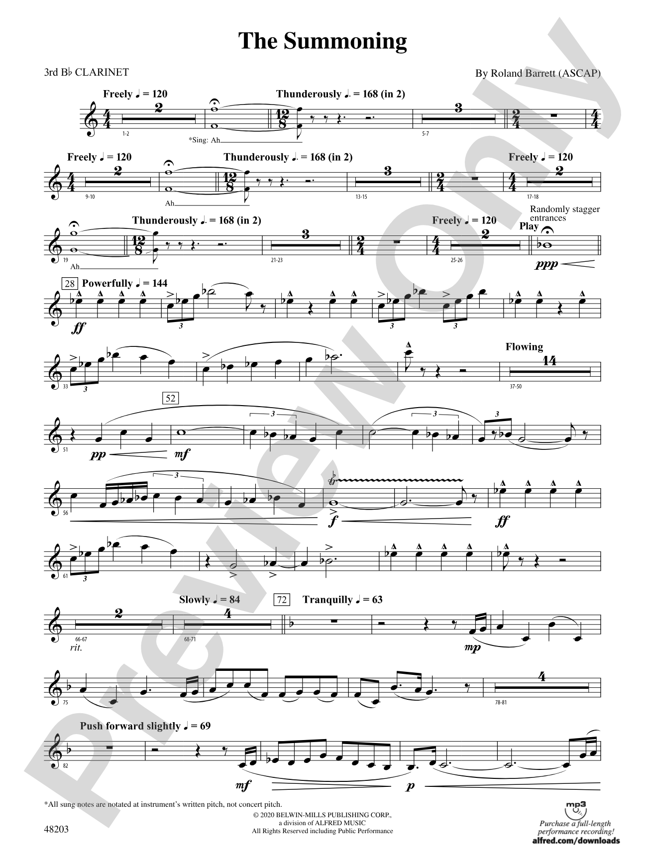 The Summoning: 3rd B-flat Clarinet