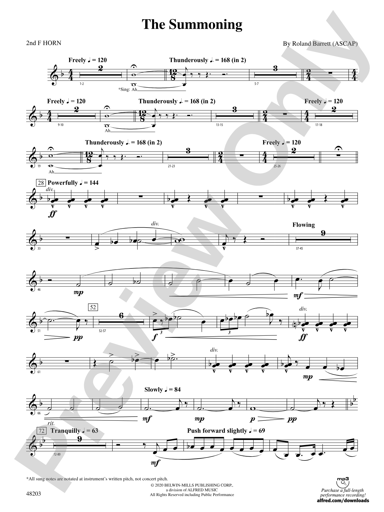 The Summoning: 2nd F Horn