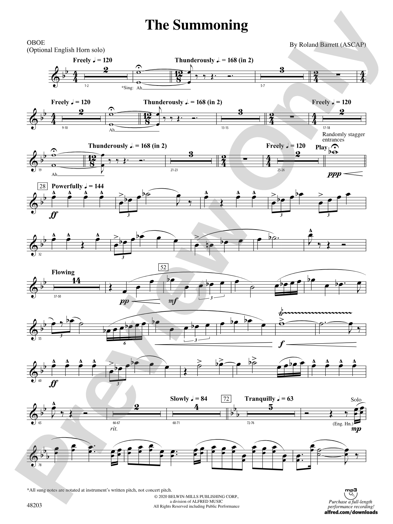 The Summoning: Oboe