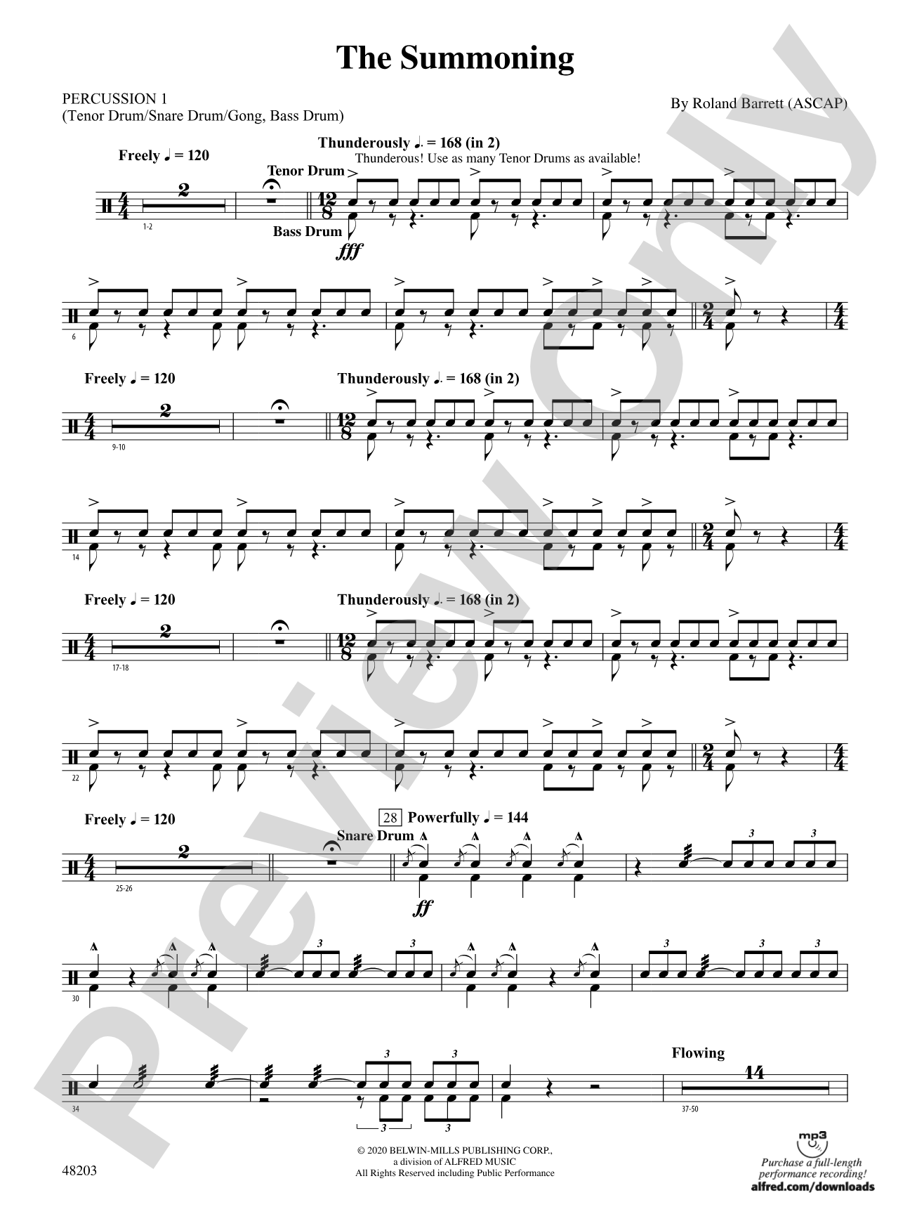 The Summoning: 1st Percussion
