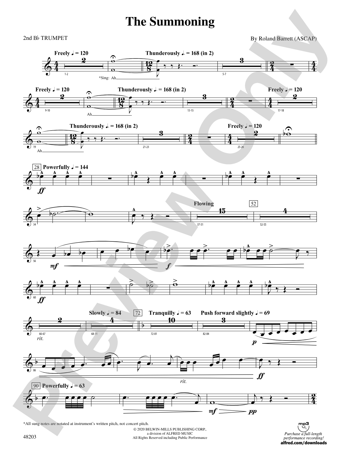 The Summoning: 2nd B-flat Trumpet