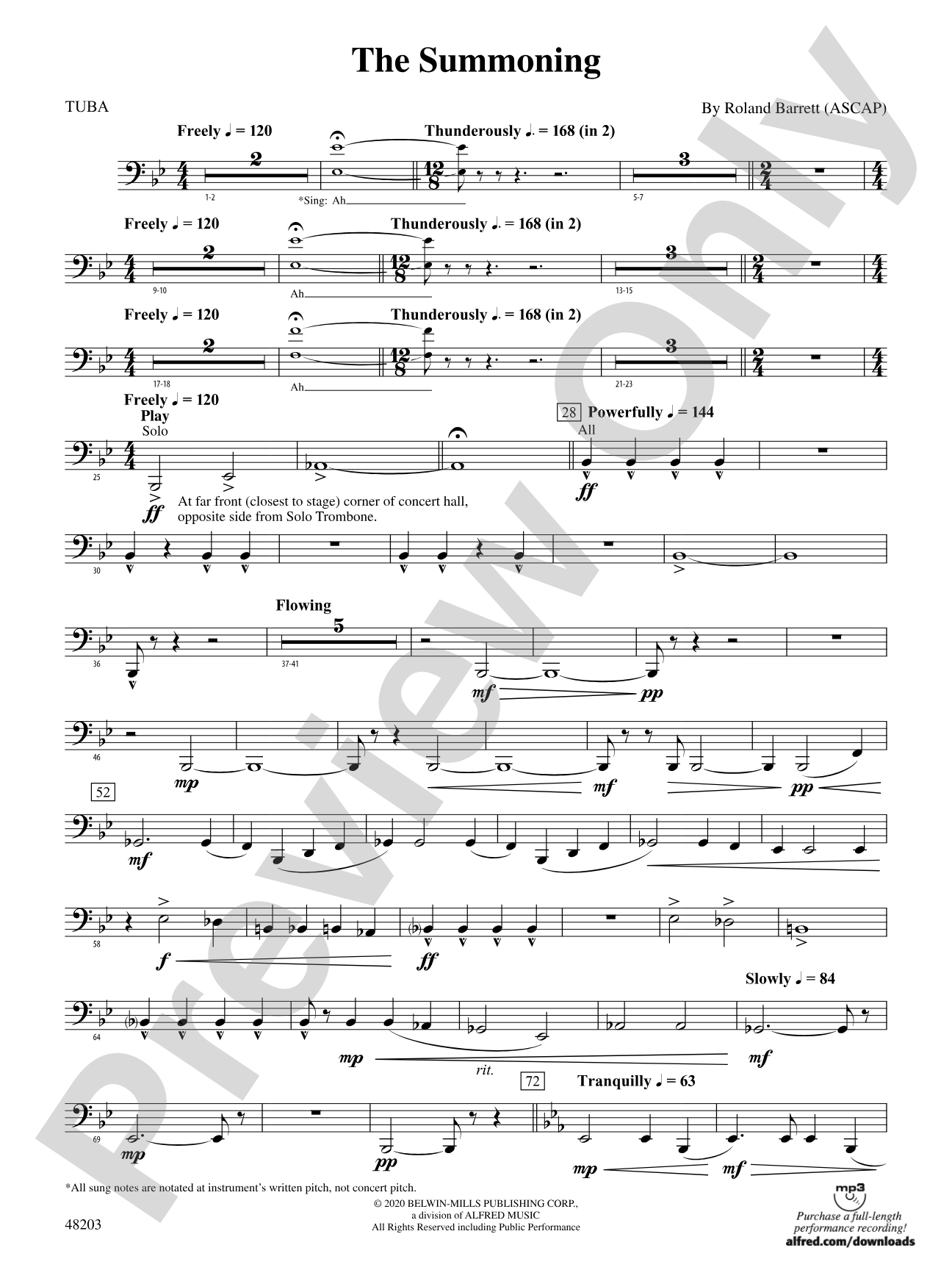 The Summoning: Tuba