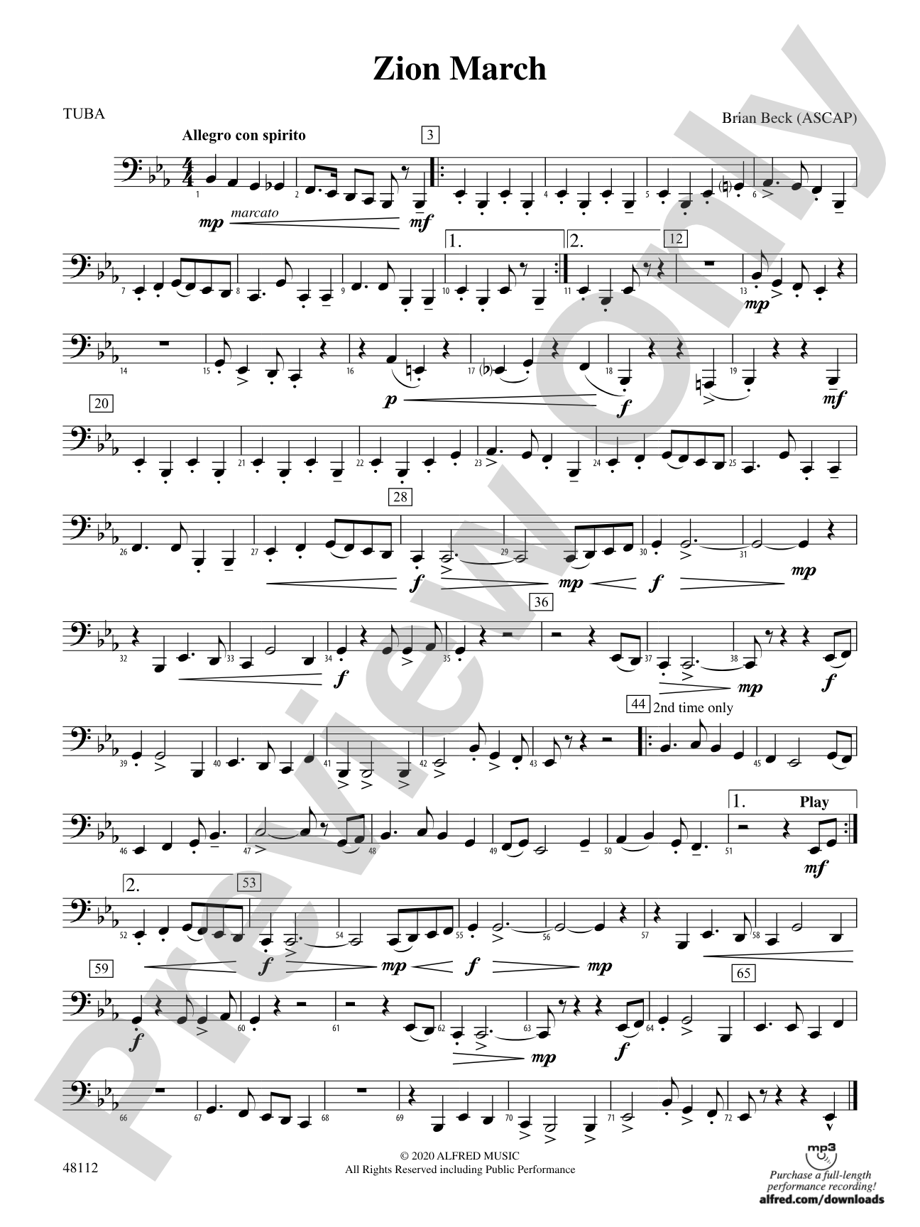 Zion March: Tuba