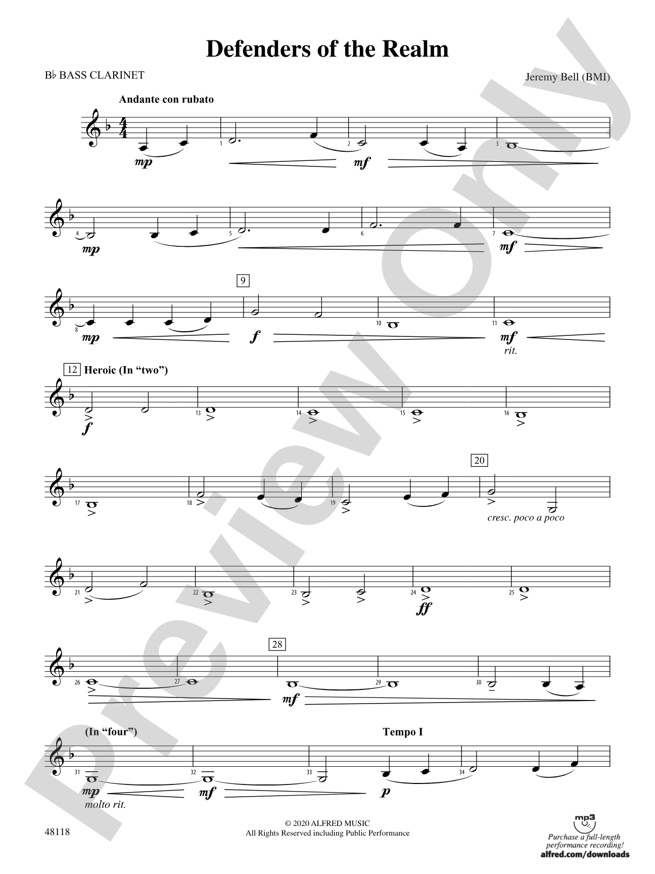 Defenders of the Realm: B-flat Bass Clarinet