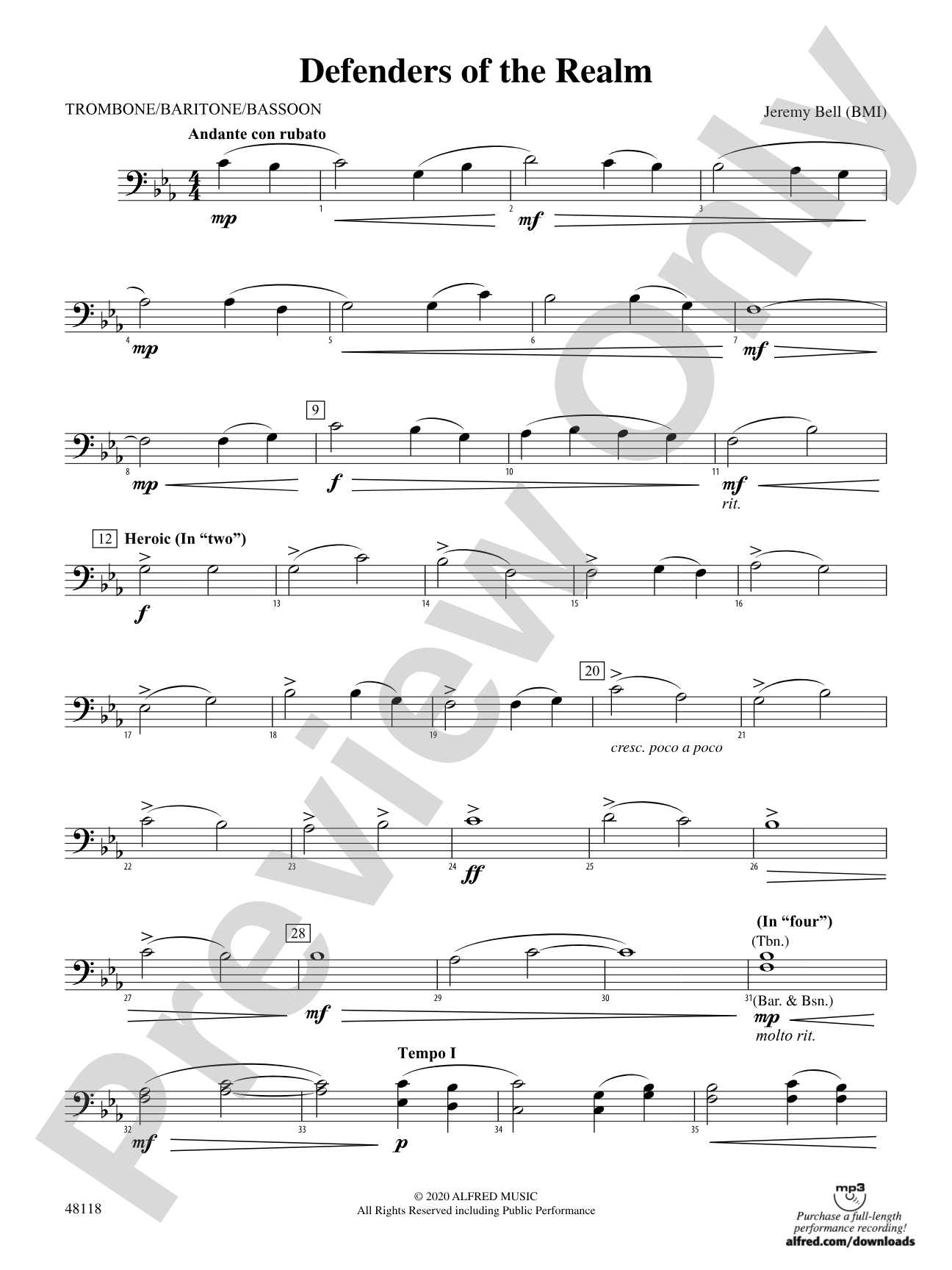 Defenders of the Realm: 1st Trombone