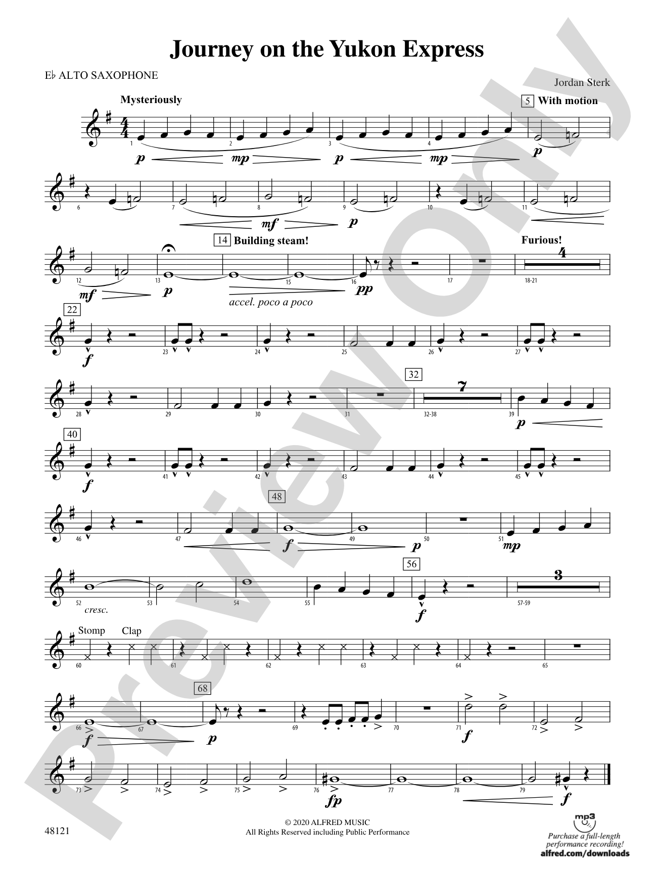 Journey on the Yukon Express: E-flat Alto Saxophone