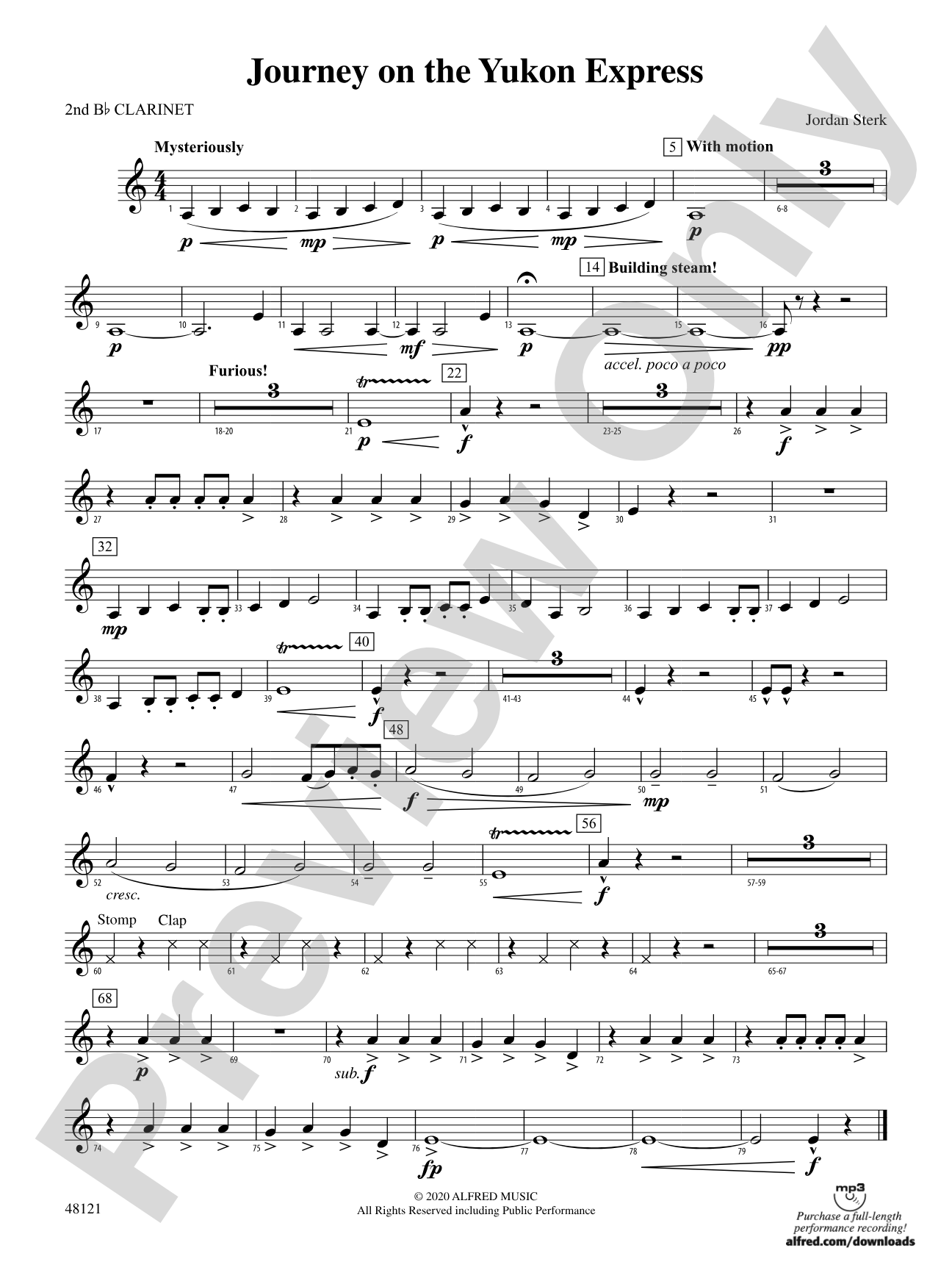 Journey on the Yukon Express: 2nd B-flat Clarinet