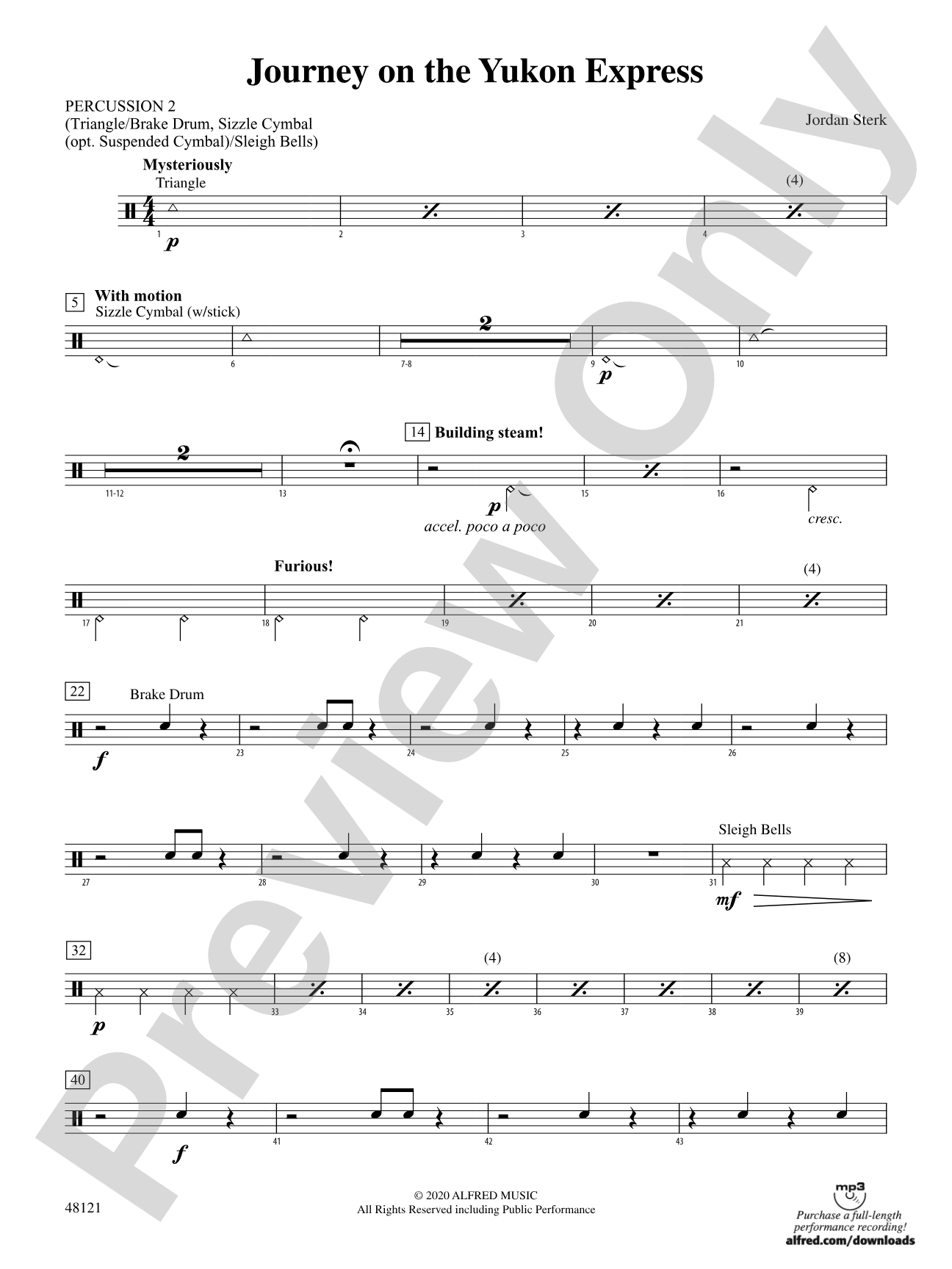 Journey on the Yukon Express: 2nd Percussion