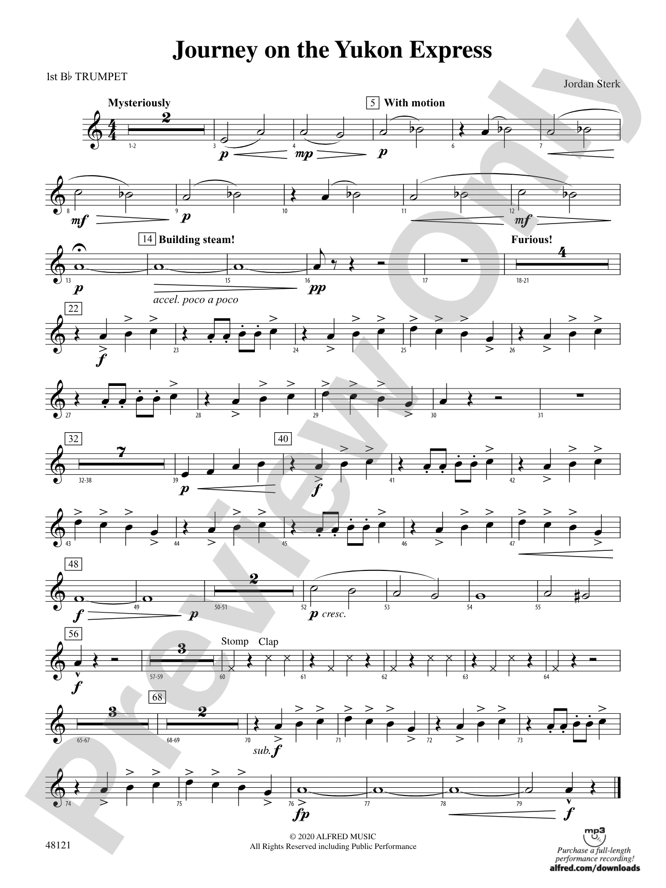Journey on the Yukon Express: 1st B-flat Trumpet