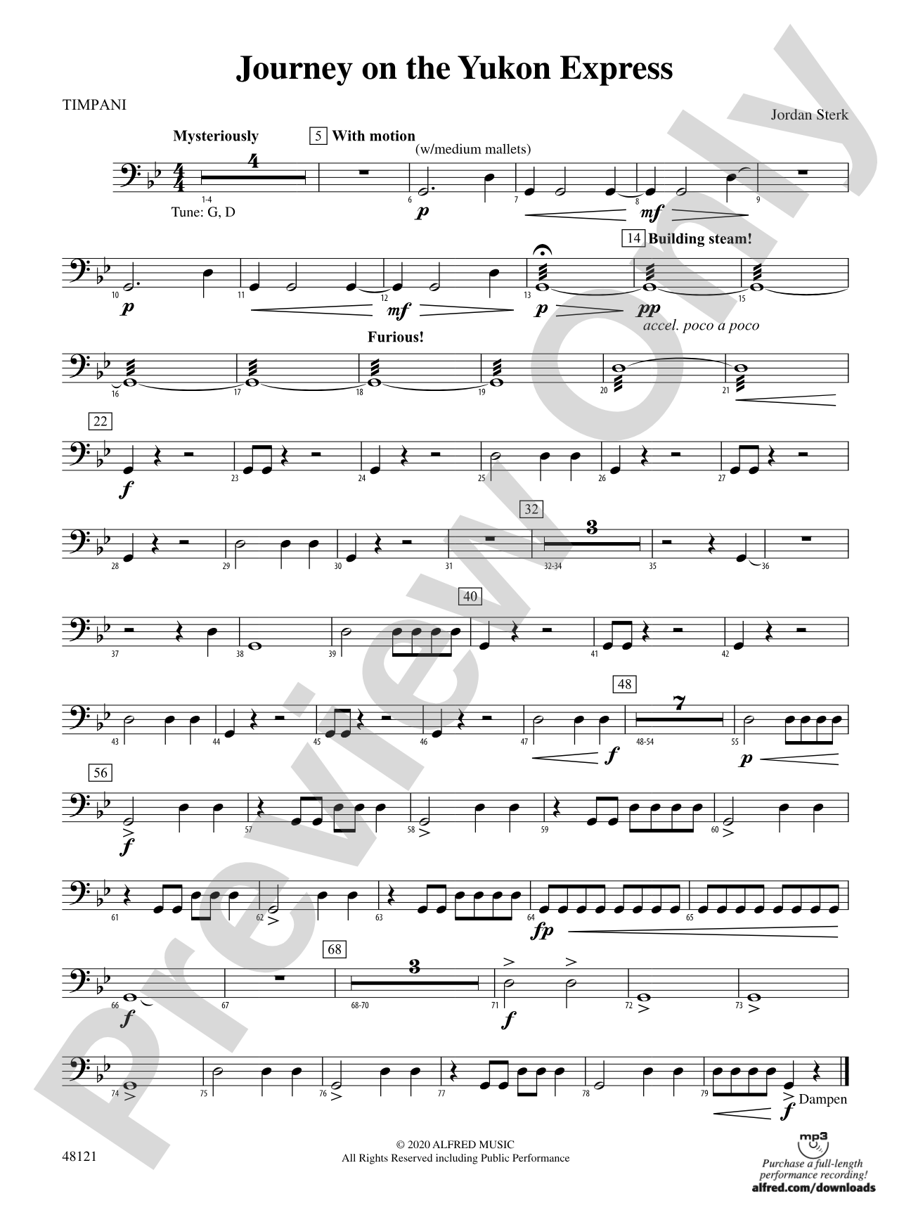 Journey on the Yukon Express: Timpani