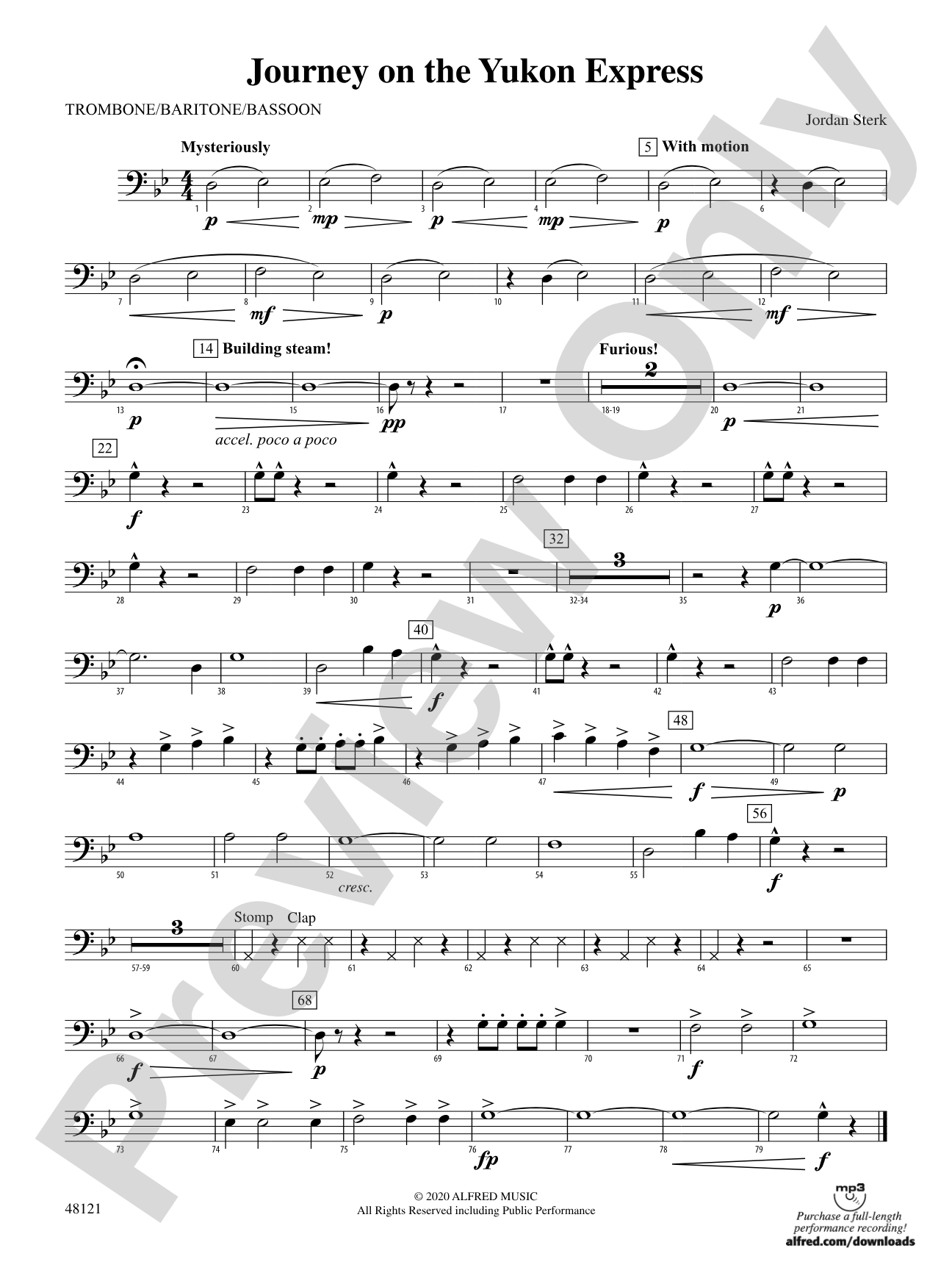 Journey on the Yukon Express: 1st Trombone
