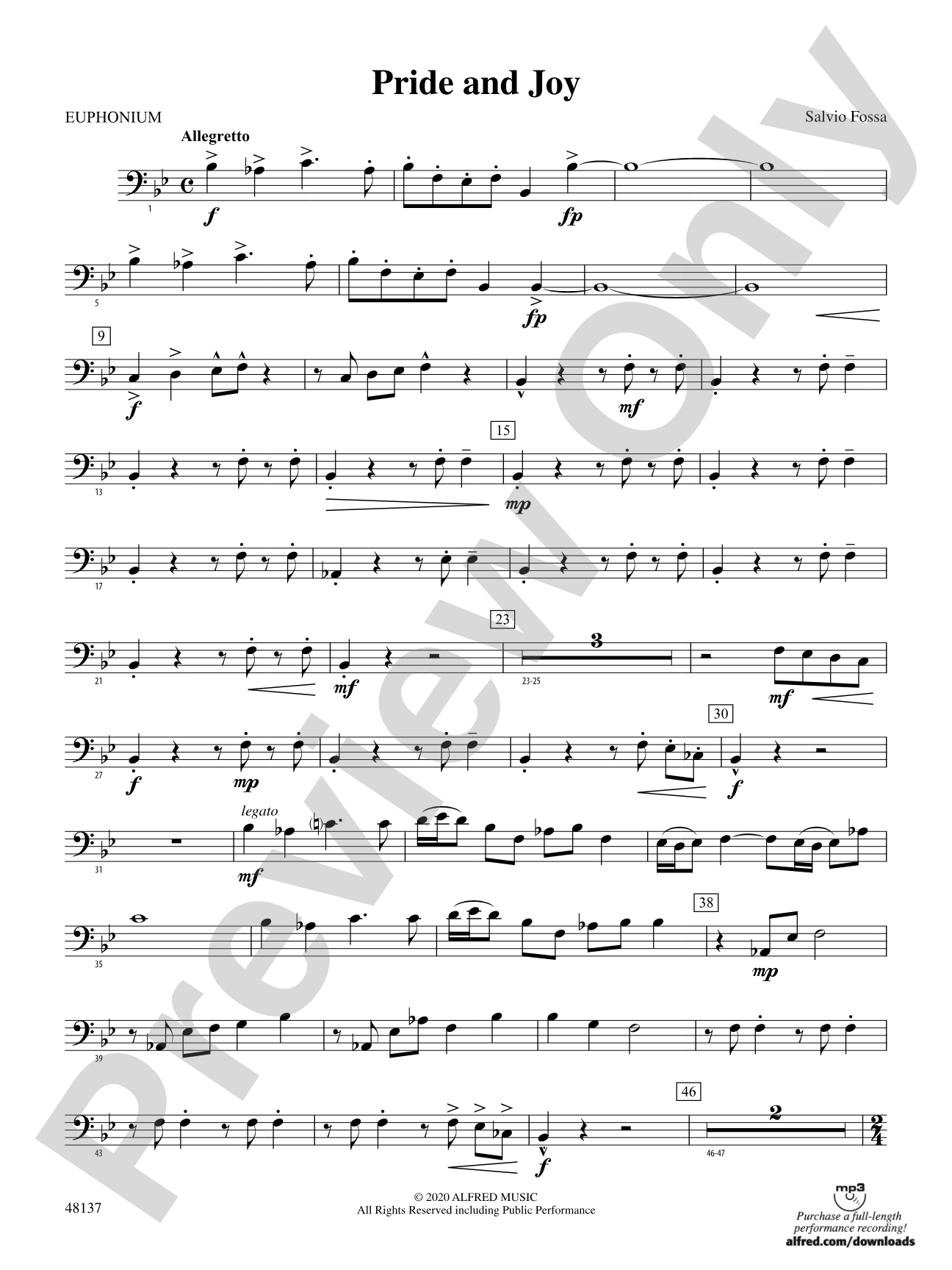 Pride and Joy: Baritone B.C.