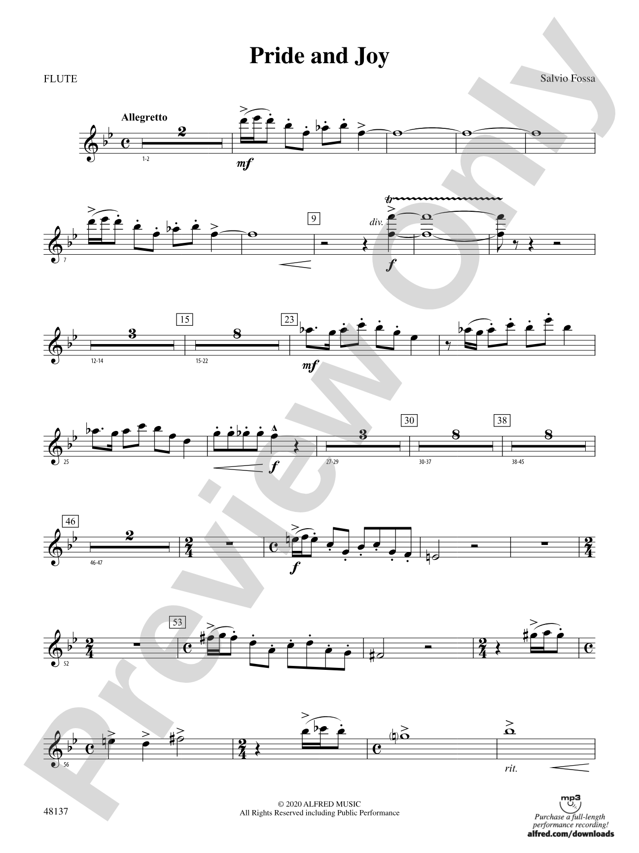 Pride and Joy: Flute