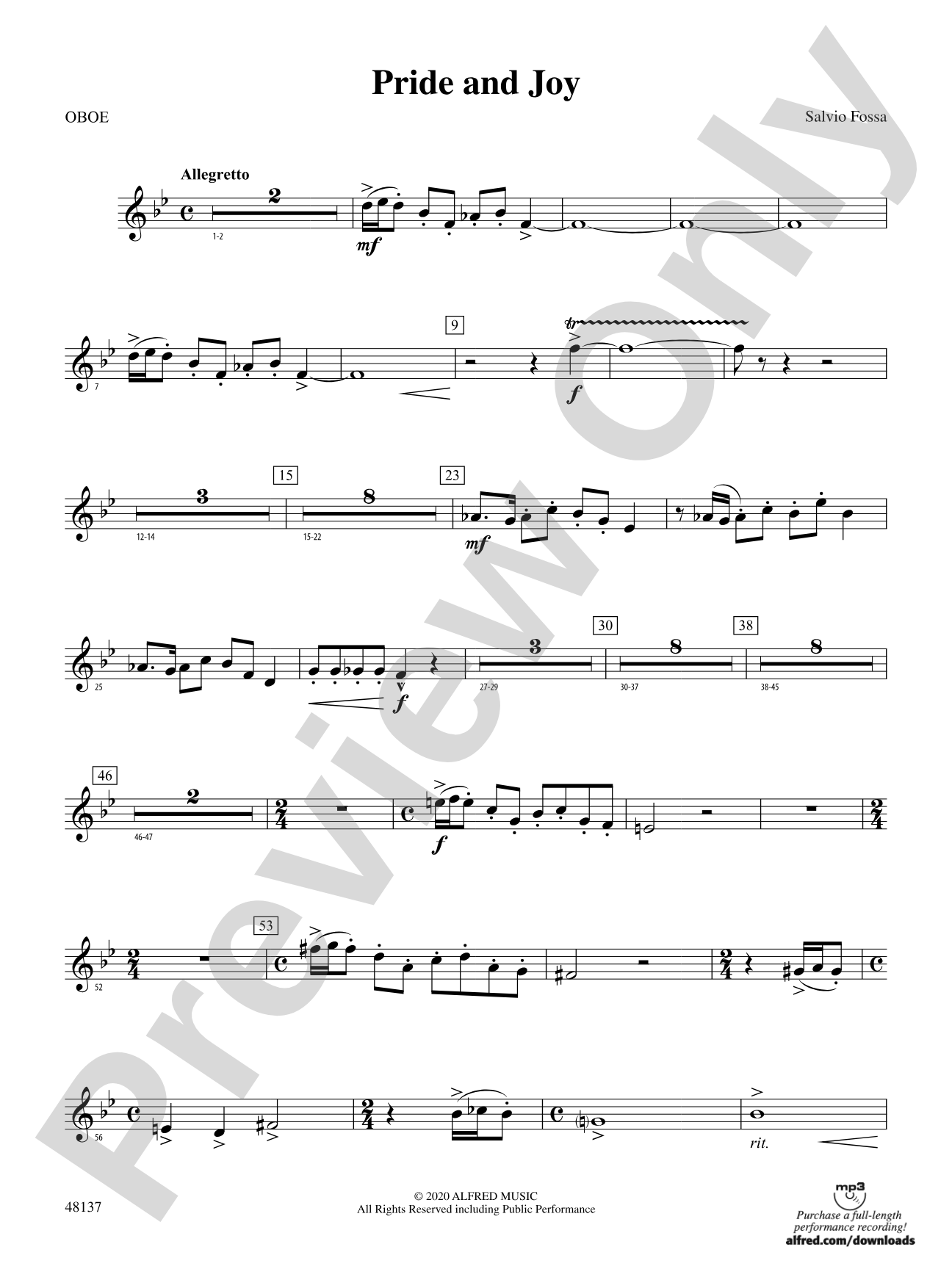 Pride and Joy: Oboe