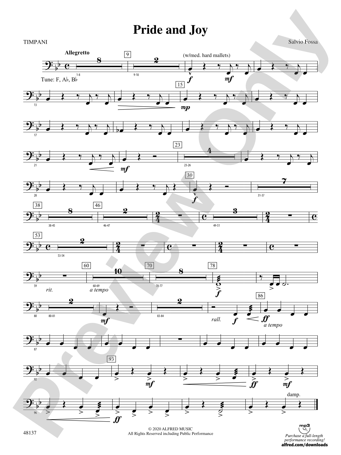 Pride and Joy: Timpani