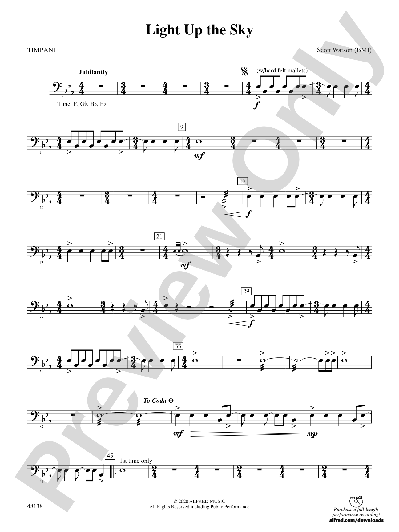 Light Up the Sky: Timpani
