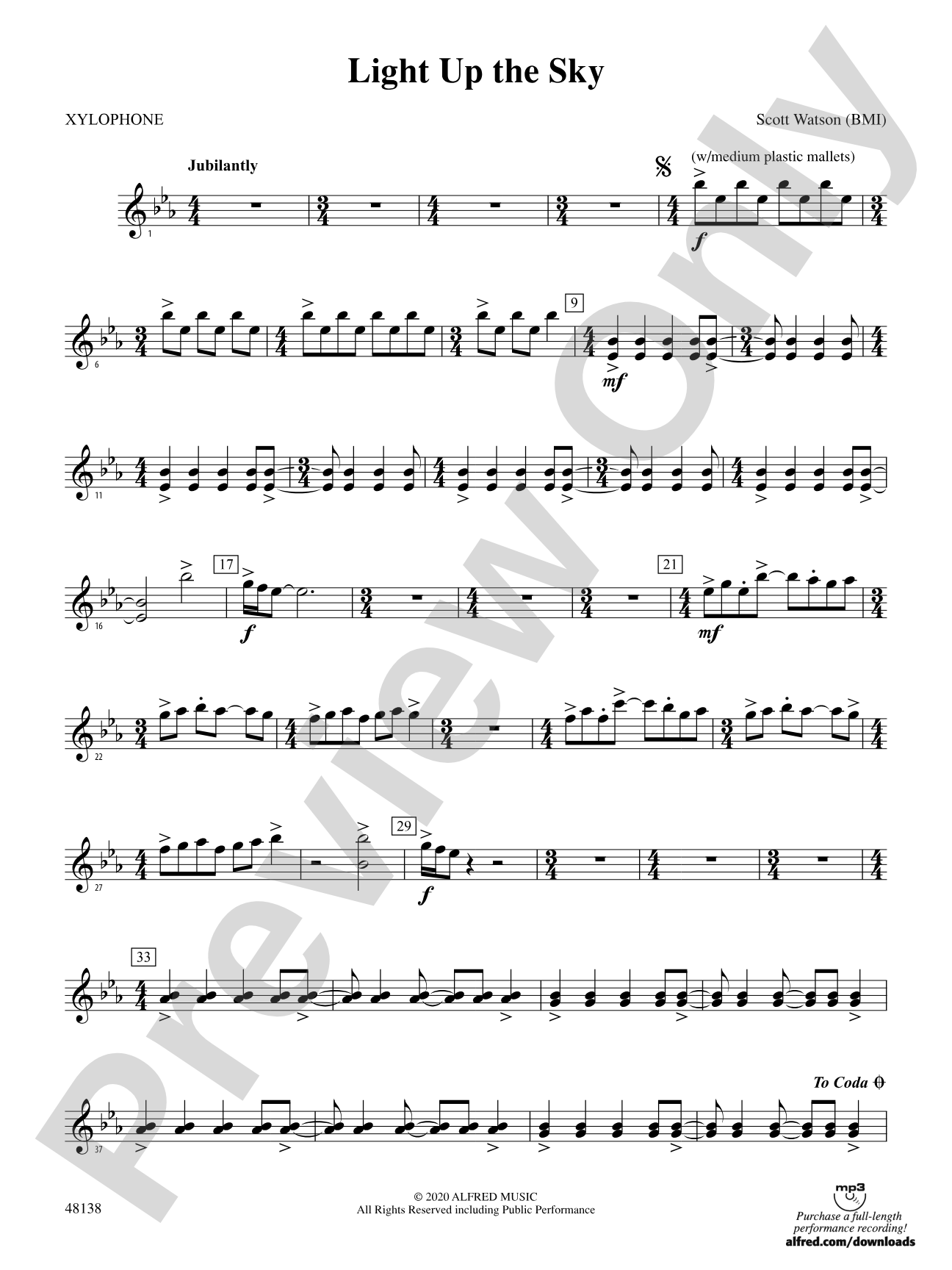 Light Up the Sky: Xylophone
