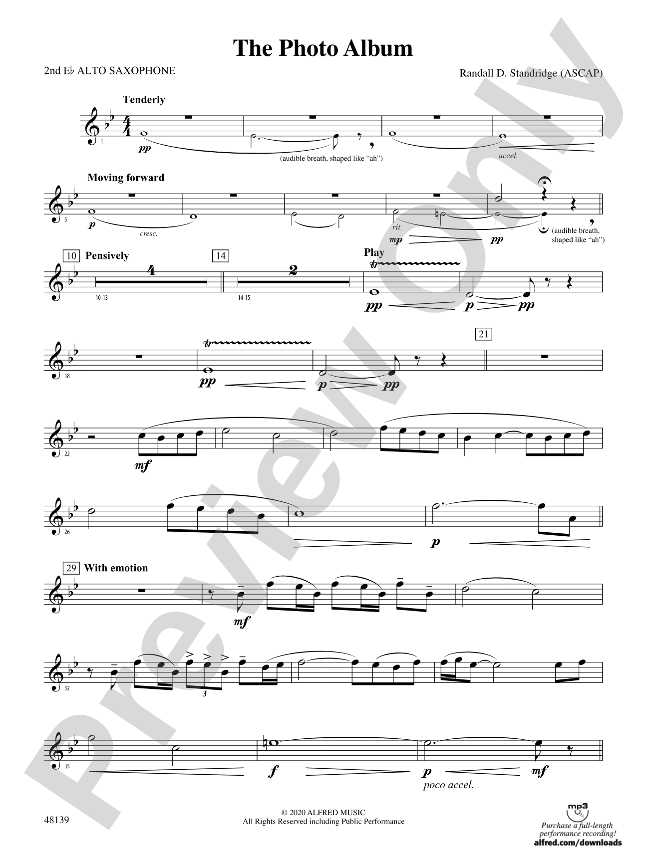The Photo Album: 2nd E-flat Alto Saxophone