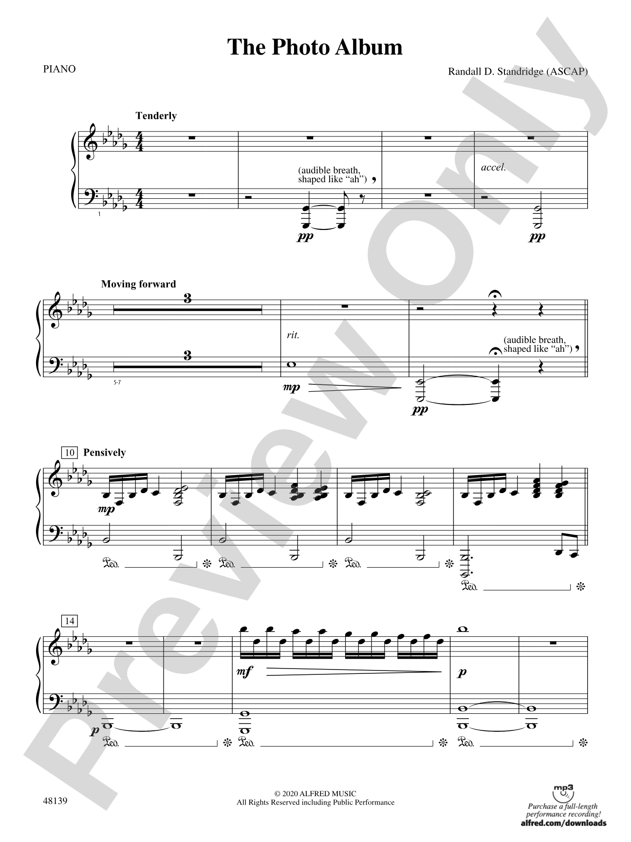The Photo Album: Piano Accompaniment