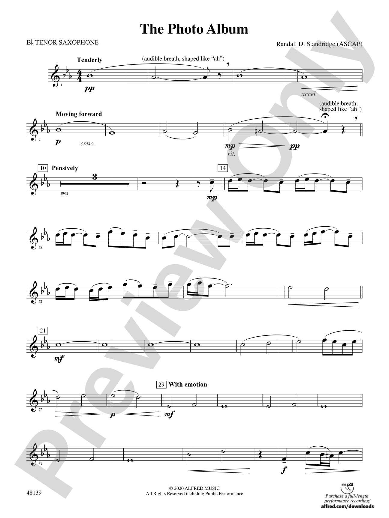 The Photo Album: B-flat Tenor Saxophone