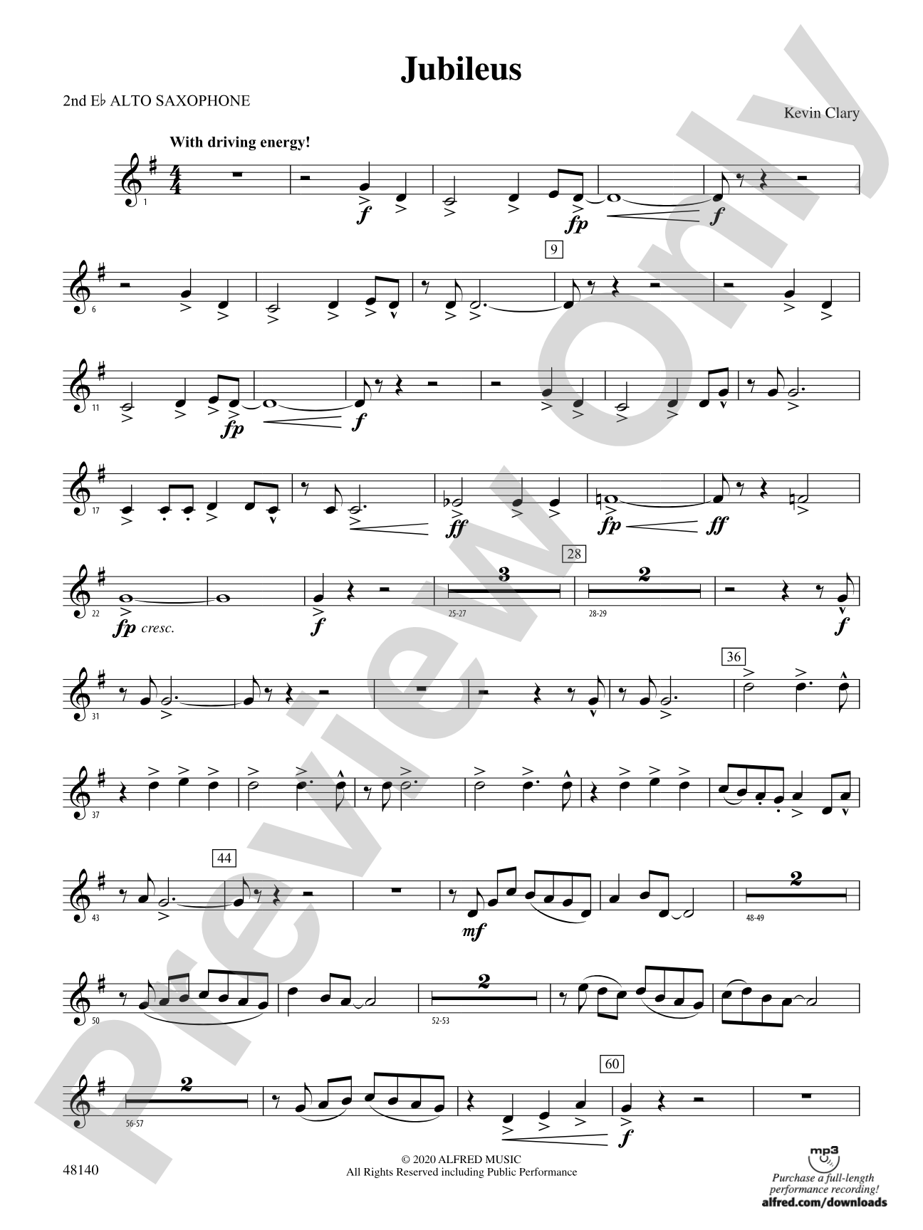 Jubileus: 2nd E-flat Alto Saxophone