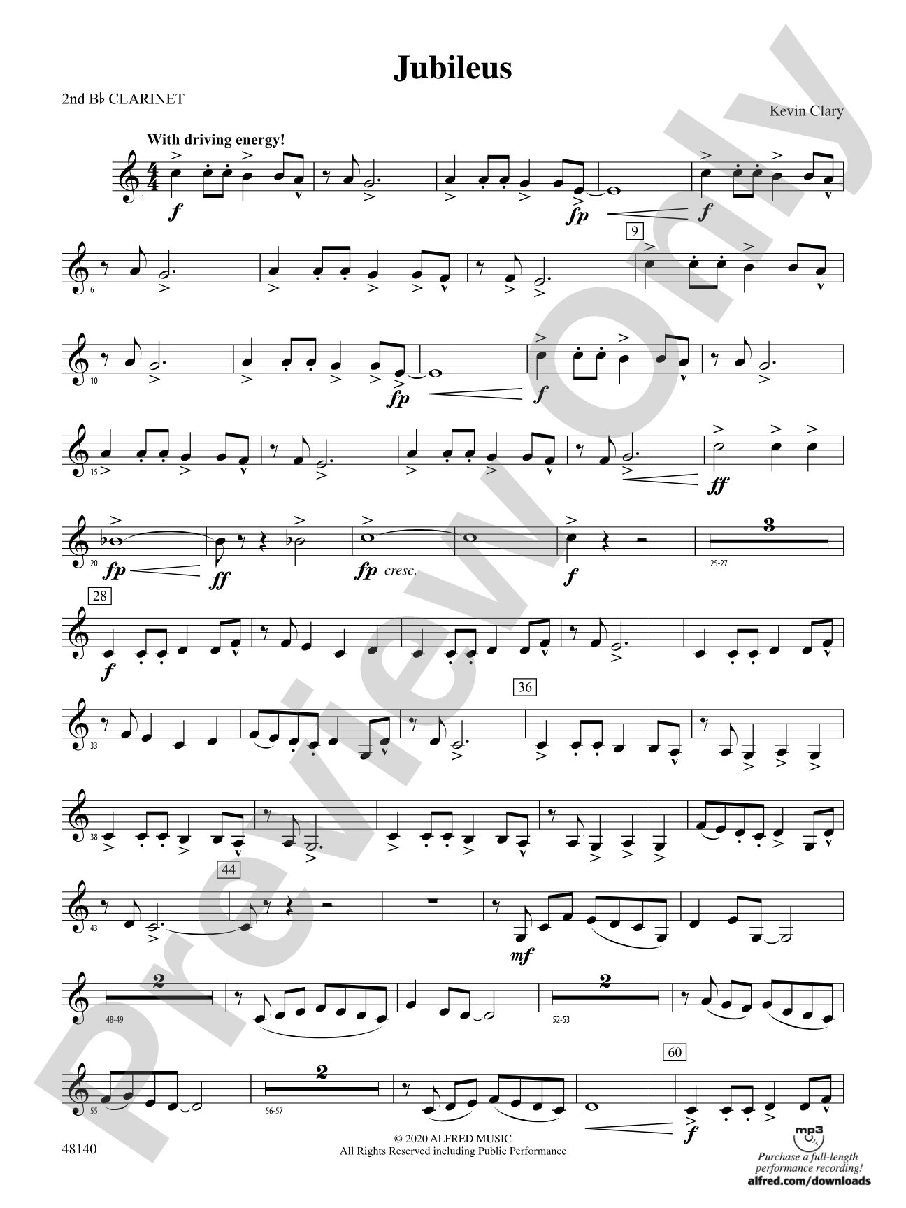 Jubileus: 2nd B-flat Clarinet