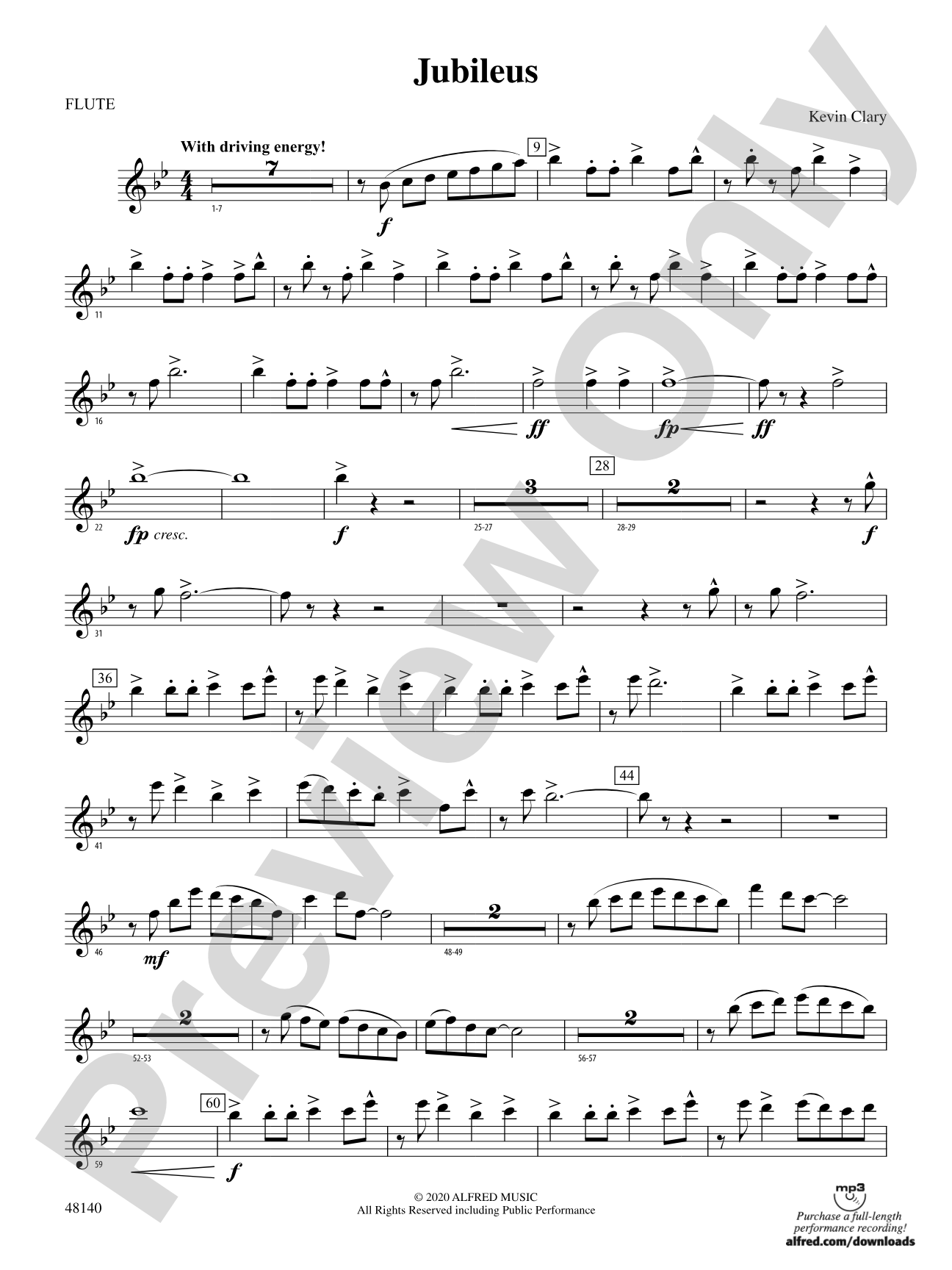 Jubileus: Flute