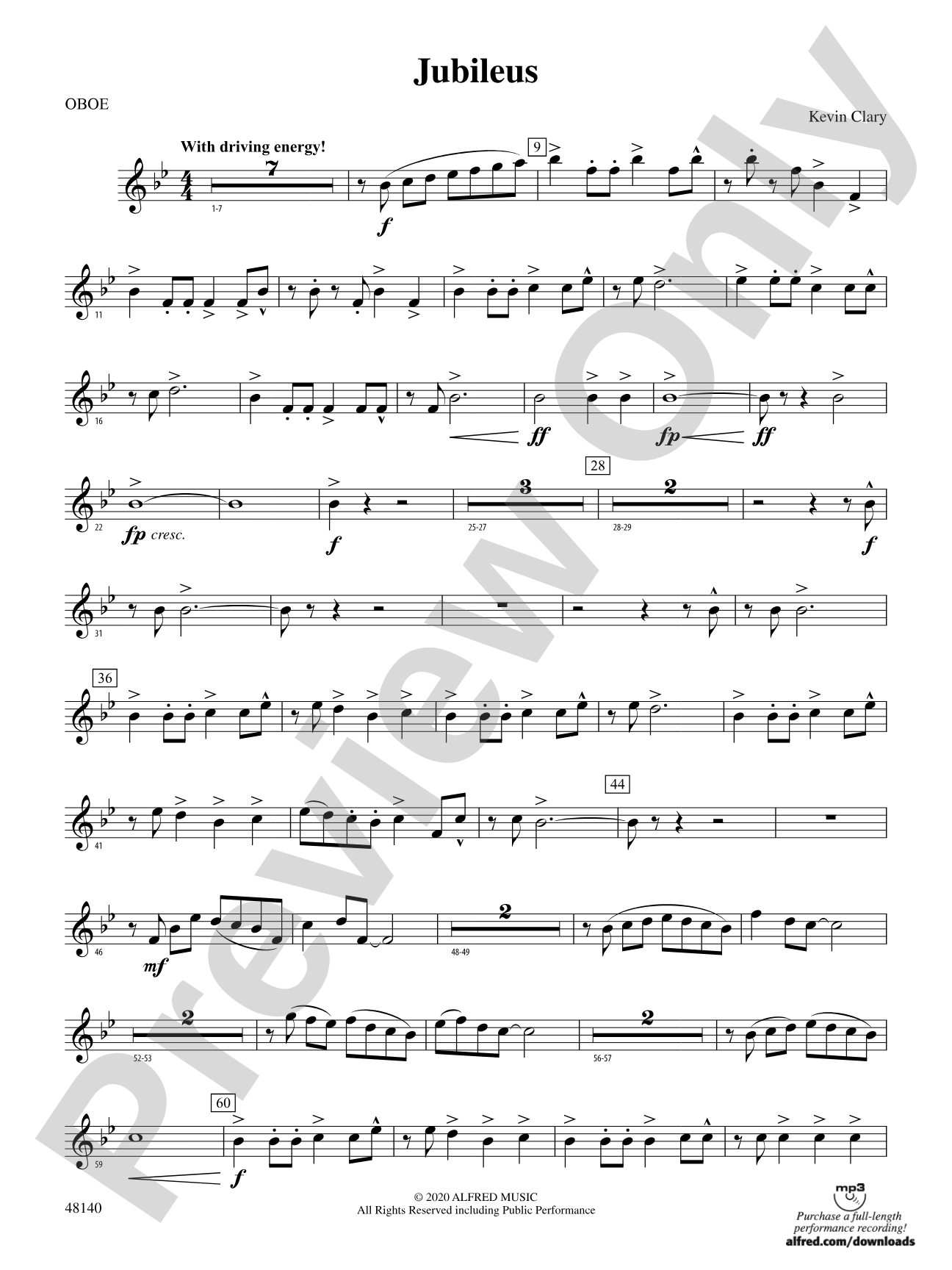 Jubileus: Oboe