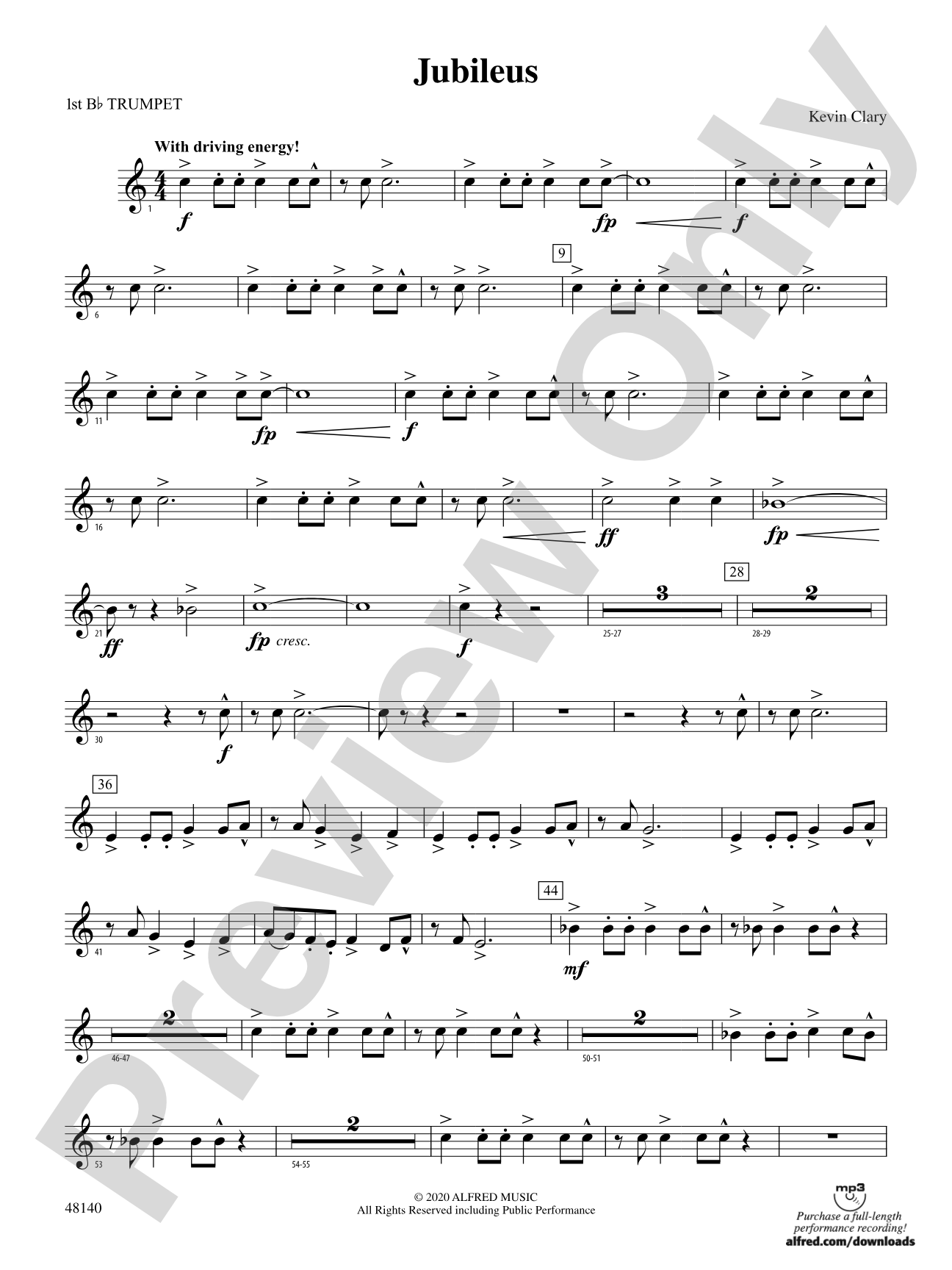 Jubileus: 1st B-flat Trumpet