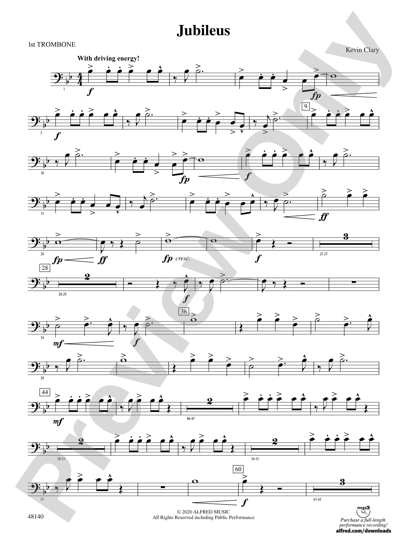 Jubileus: 1st Trombone