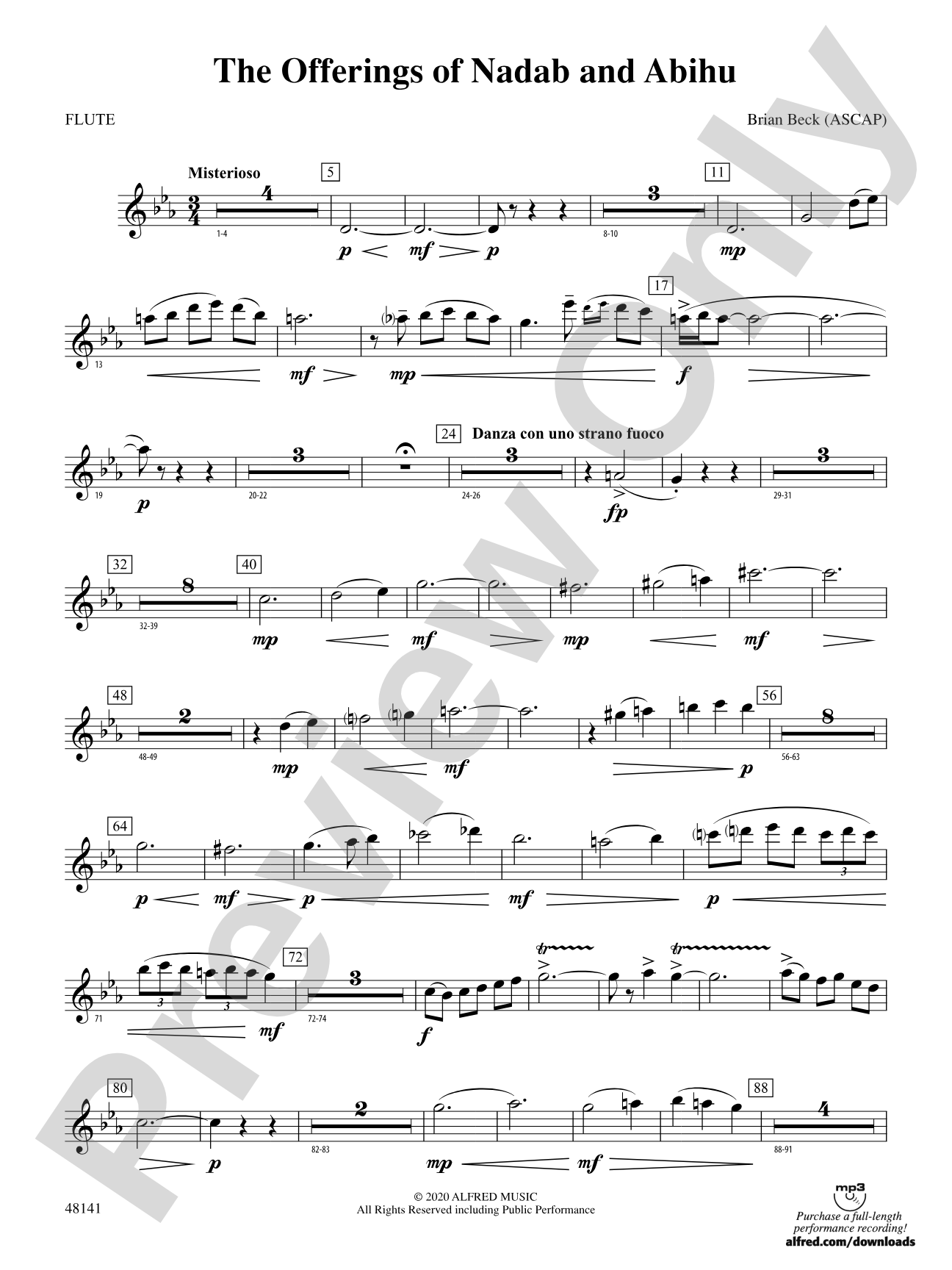 The Offerings of Nadab and Abihu: Flute