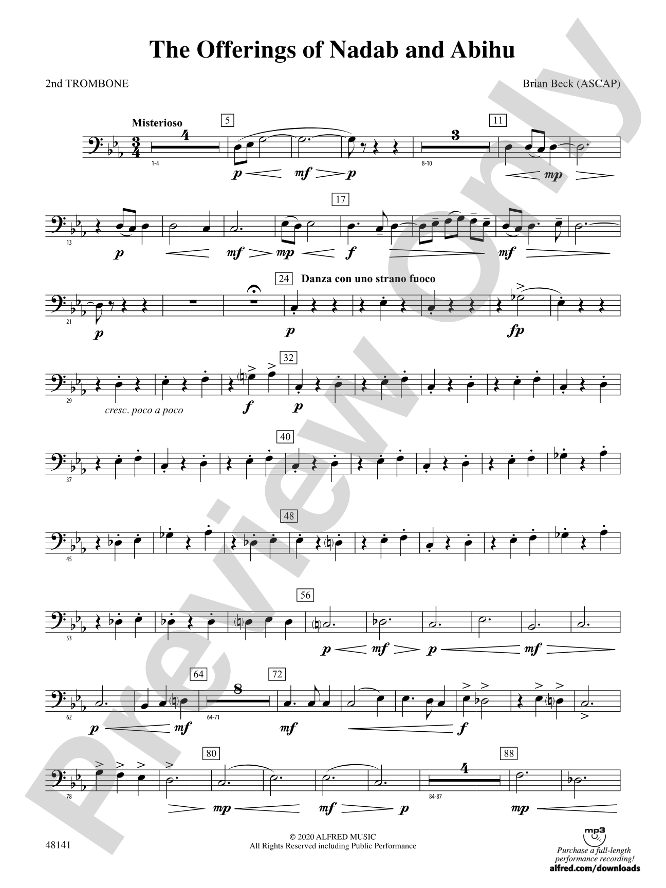 The Offerings of Nadab and Abihu: 2nd Trombone