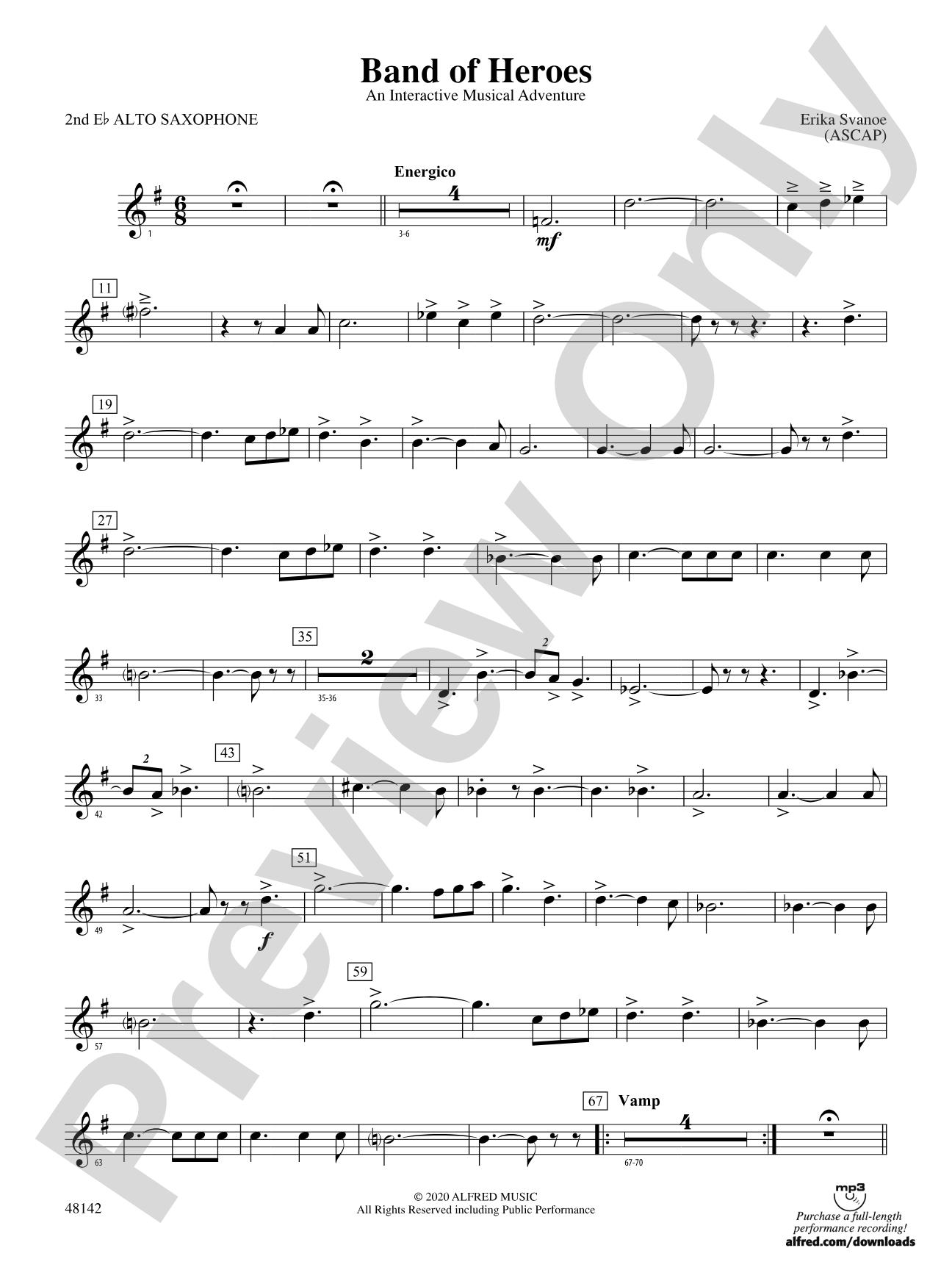 Band of Heroes: 2nd E-flat Alto Saxophone