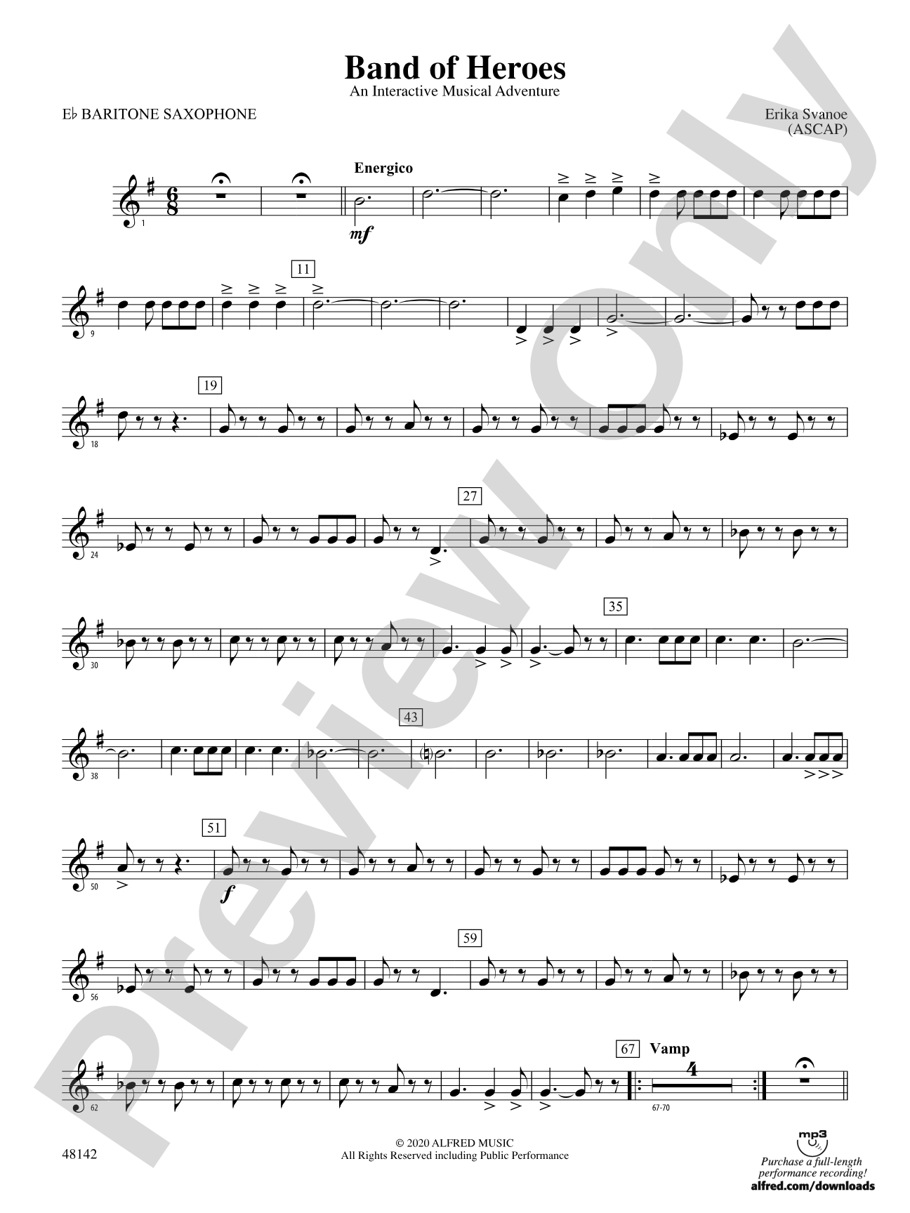 Band of Heroes: E-flat Baritone Saxophone